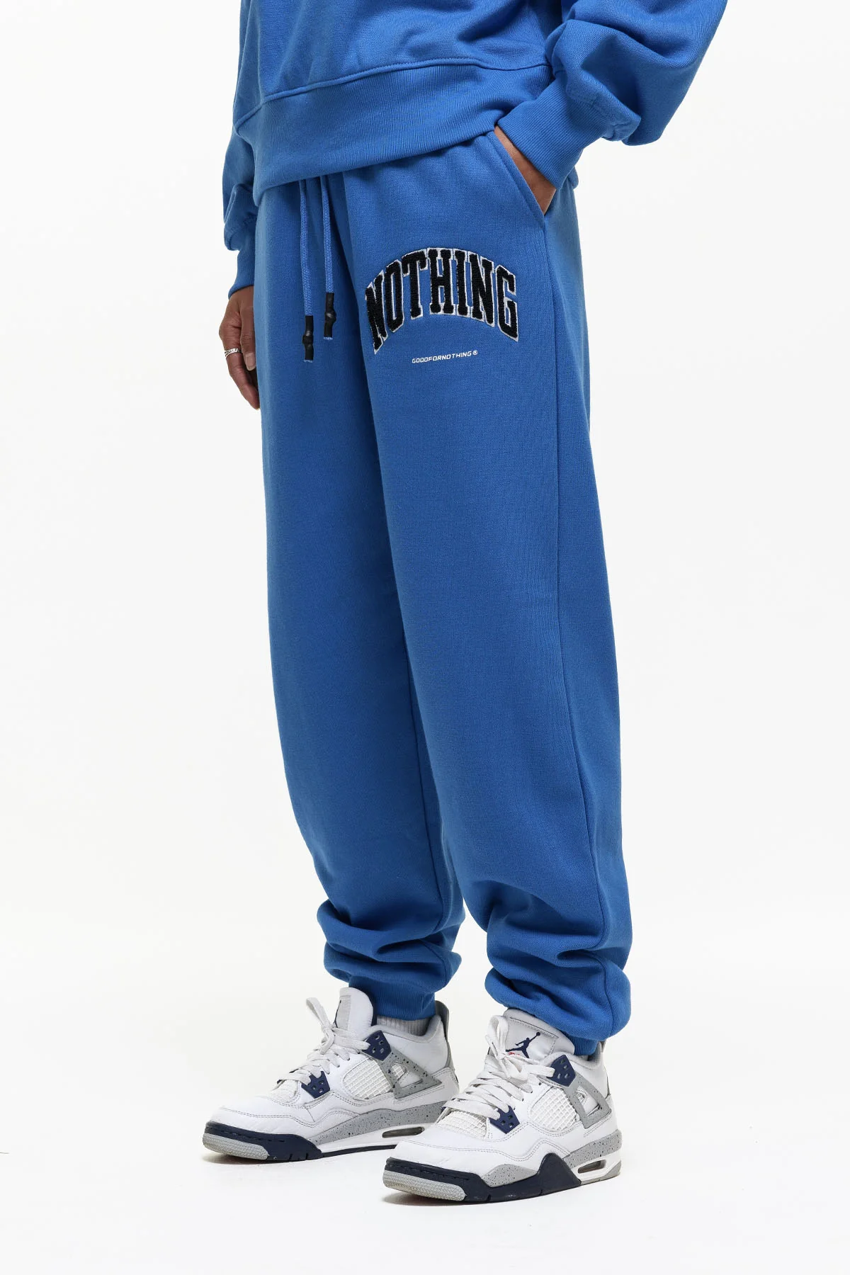 Varsity Boucle Blue Jogger (Final Sale) - Image 3