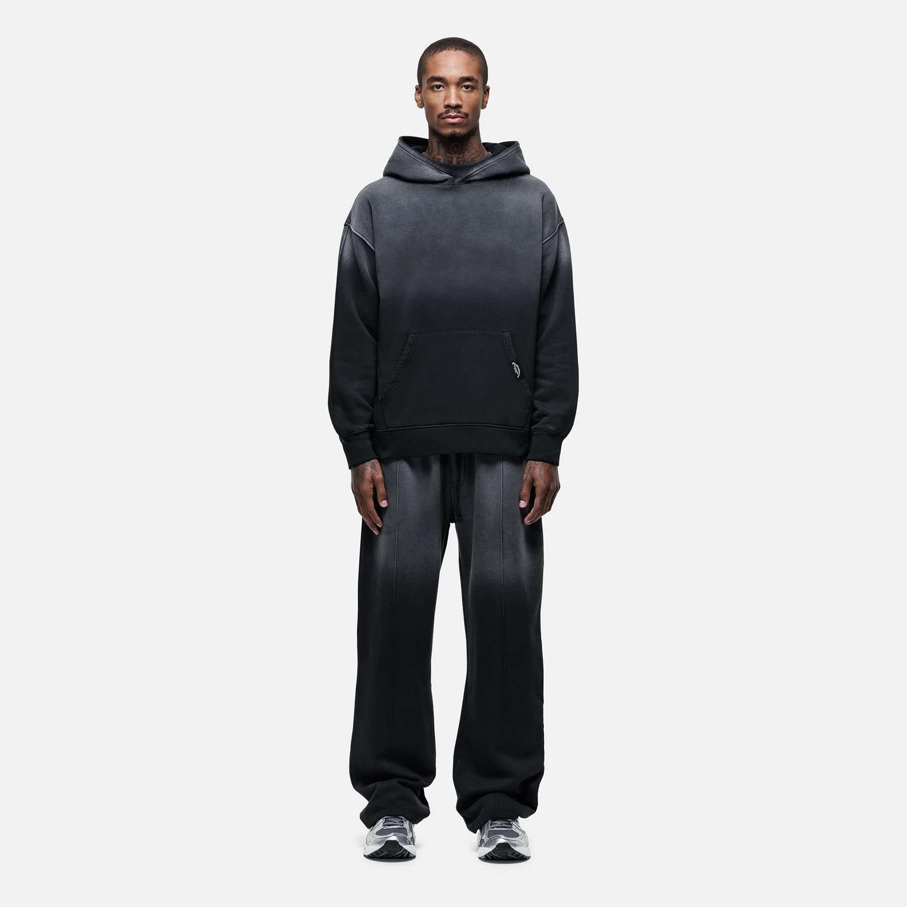 Nebraska Faded Black Hoodie - Image 3