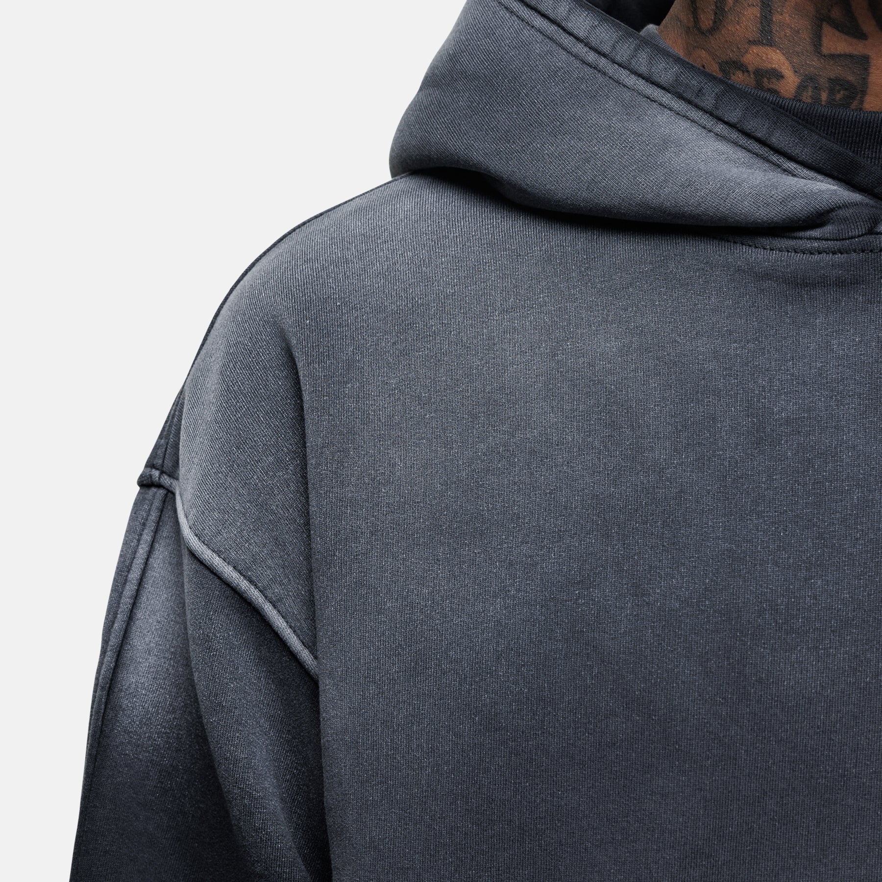 Nebraska Faded Black Hoodie - Image 4