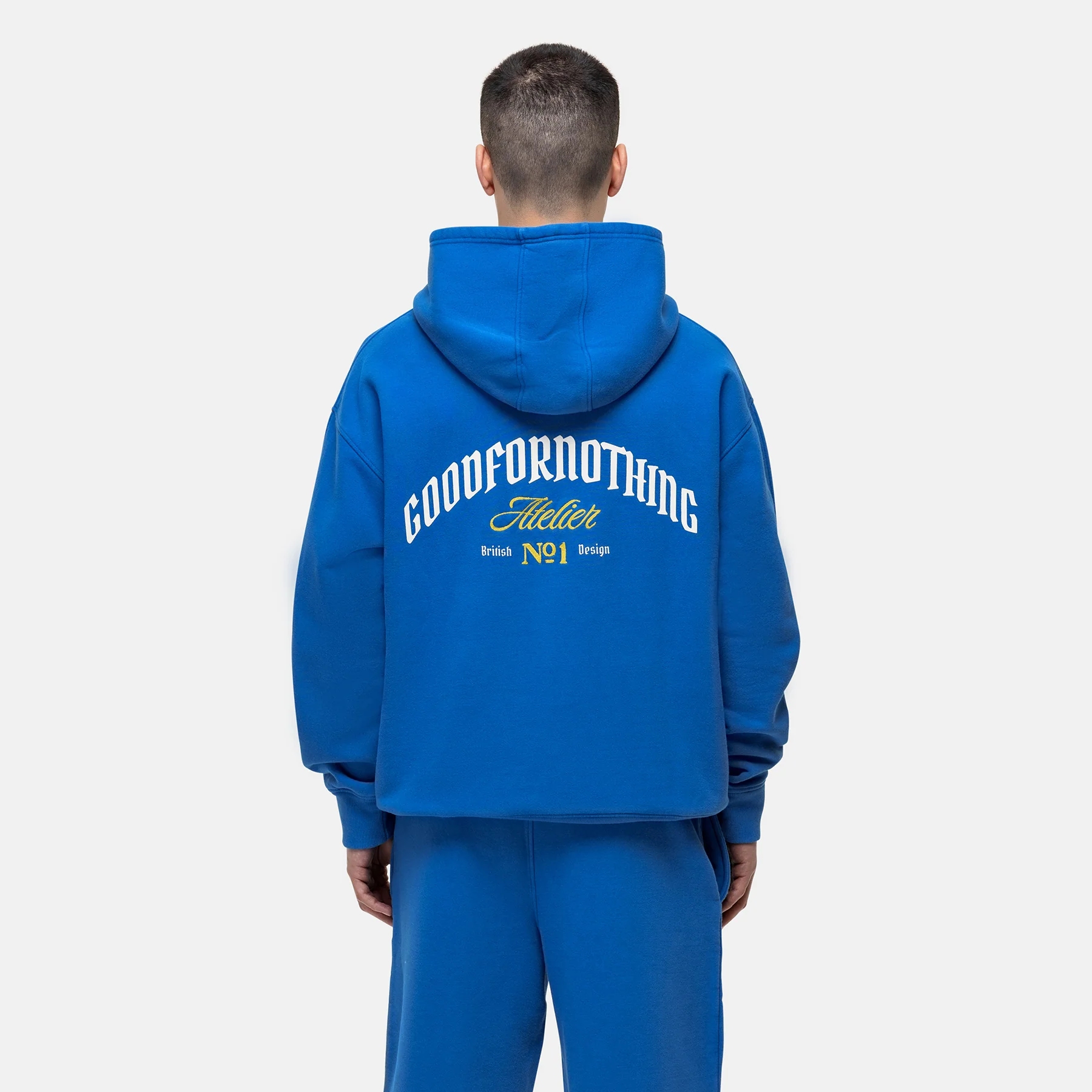 Antiquity Washed Blue Hoodie - Image 2