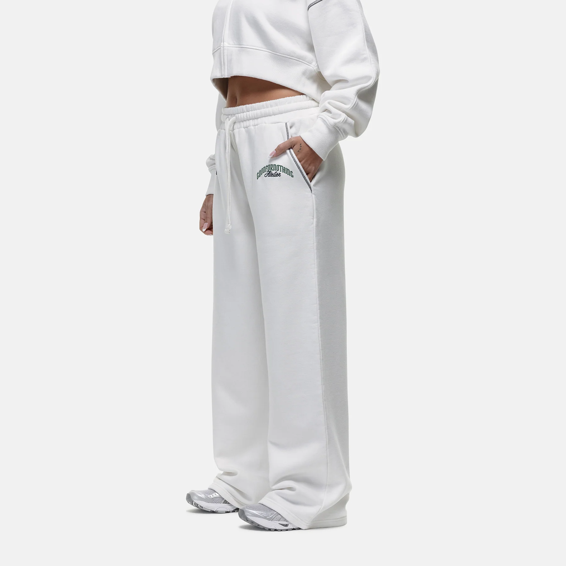 Antiquity Off White Baggy Jogger - Image 2