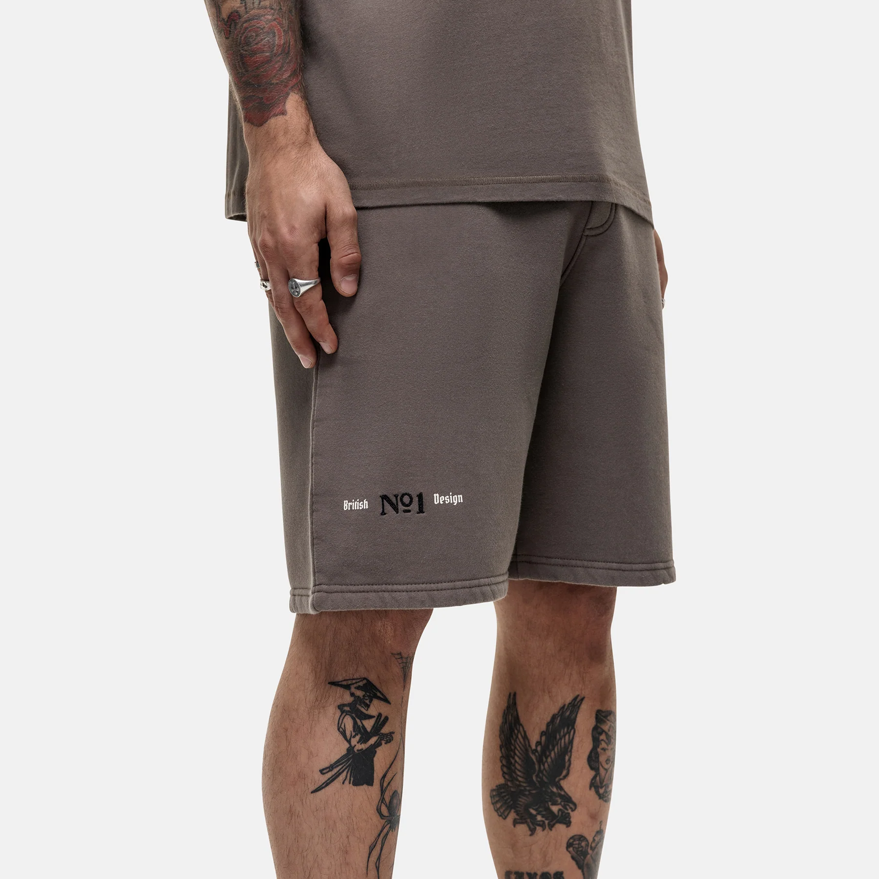 Antiquity Washed Taupe Shorts - Image 4