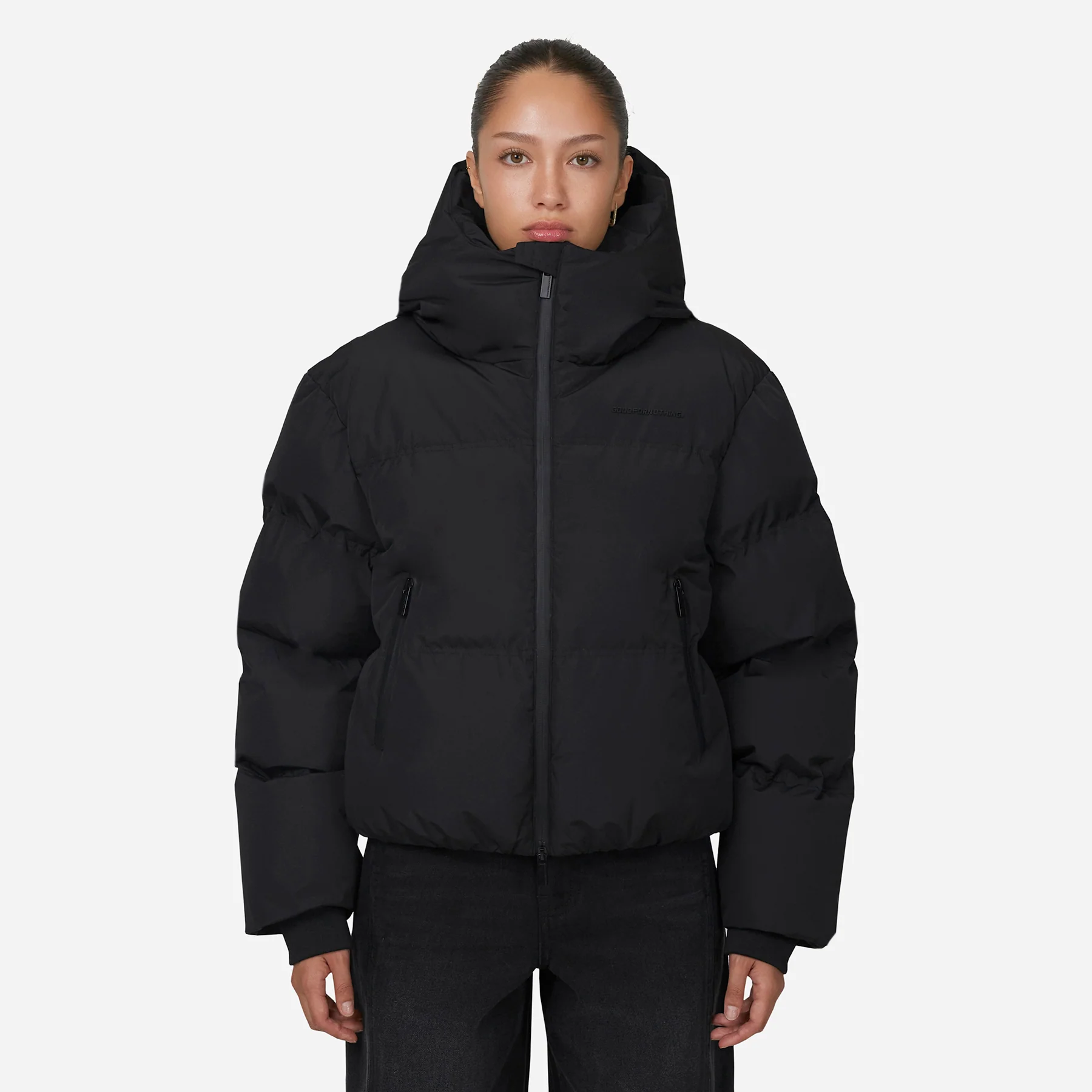 Arctic Matte Black Puffer Jacket - Image 6
