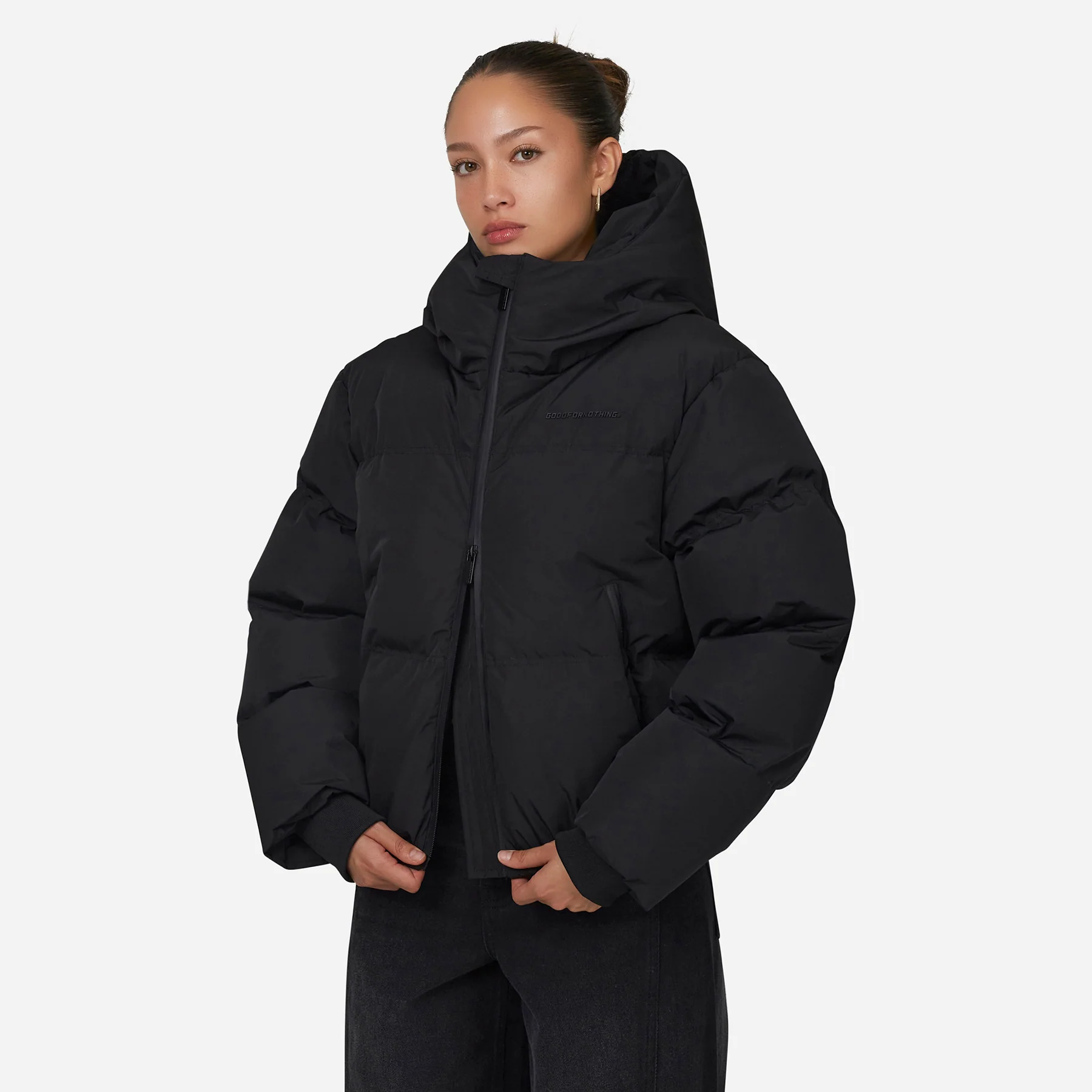 Arctic Matte Black Puffer Jacket - Image 7