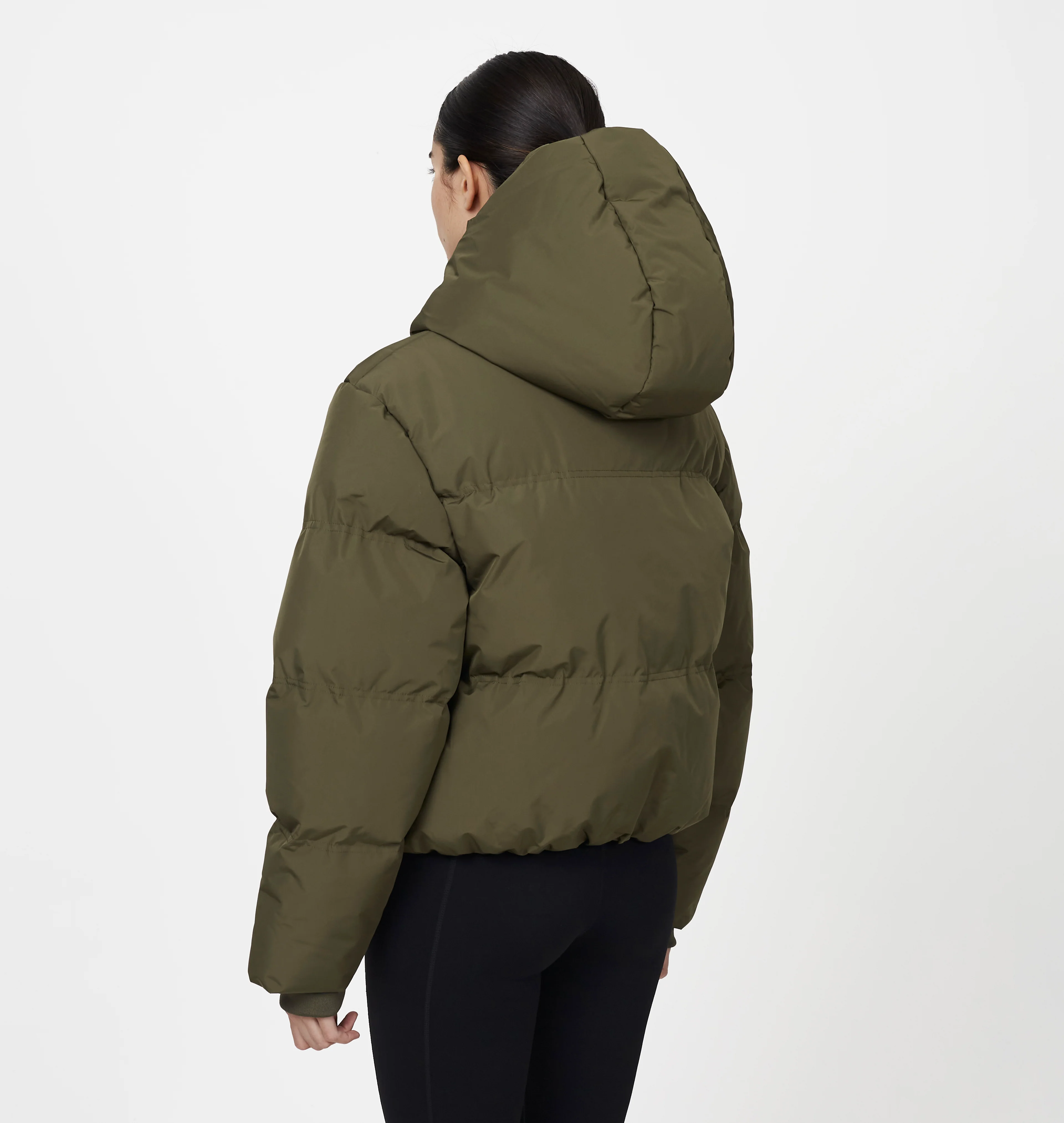 Arctic Matte Green Puffer Jacket - Image 3
