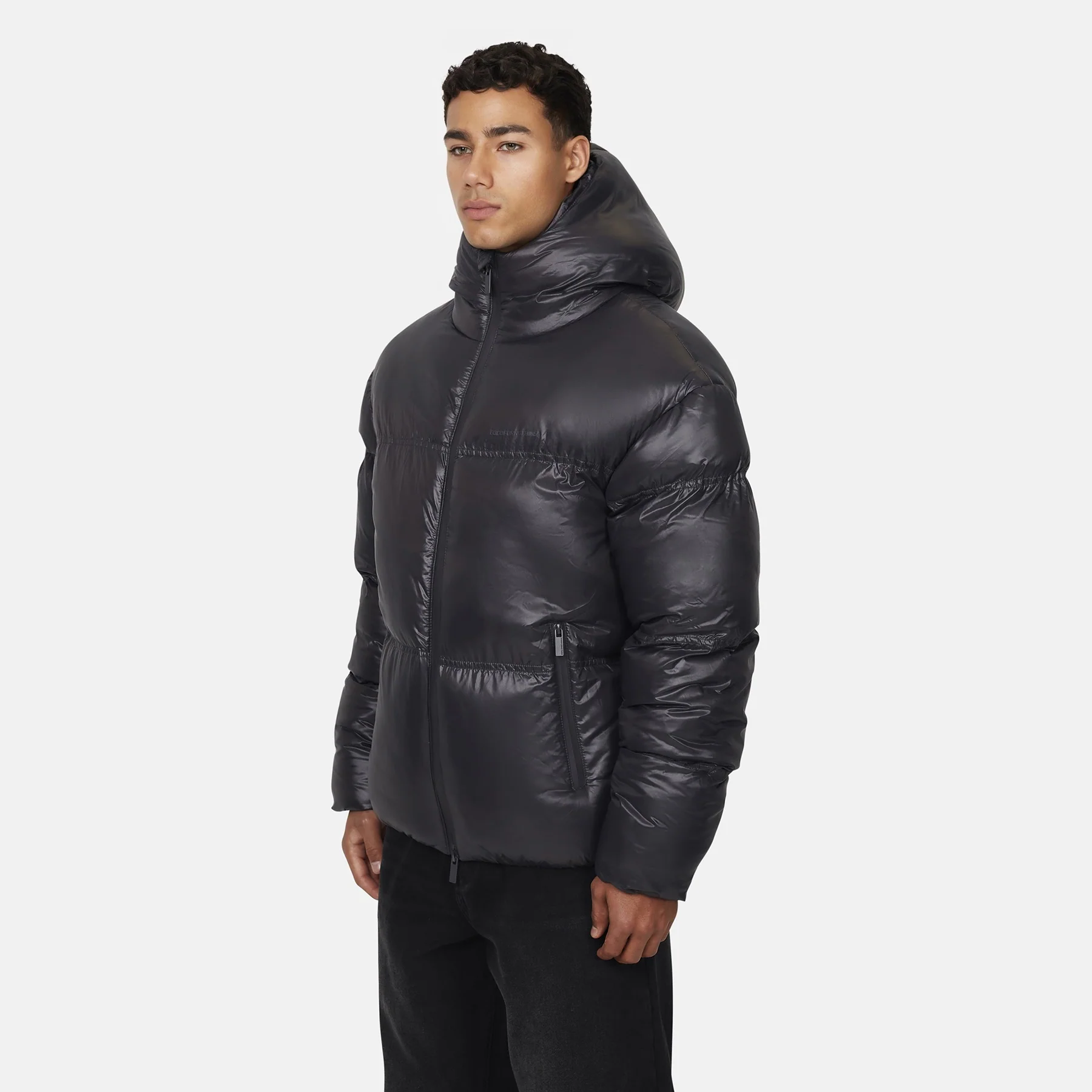 Arctic Shine Gunmetal Puffer Jacket - Image 3