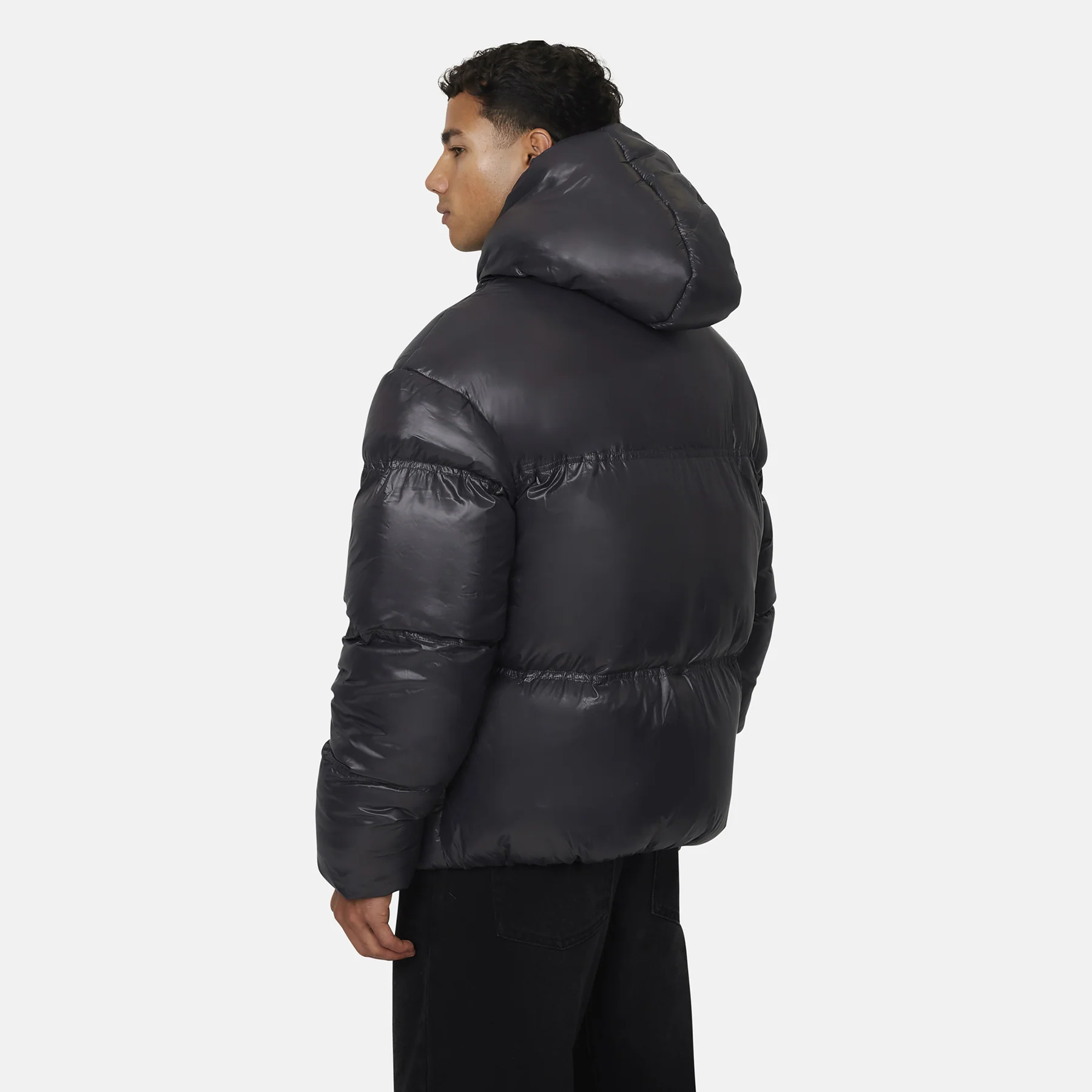 Arctic Shine Gunmetal Puffer Jacket - Image 4