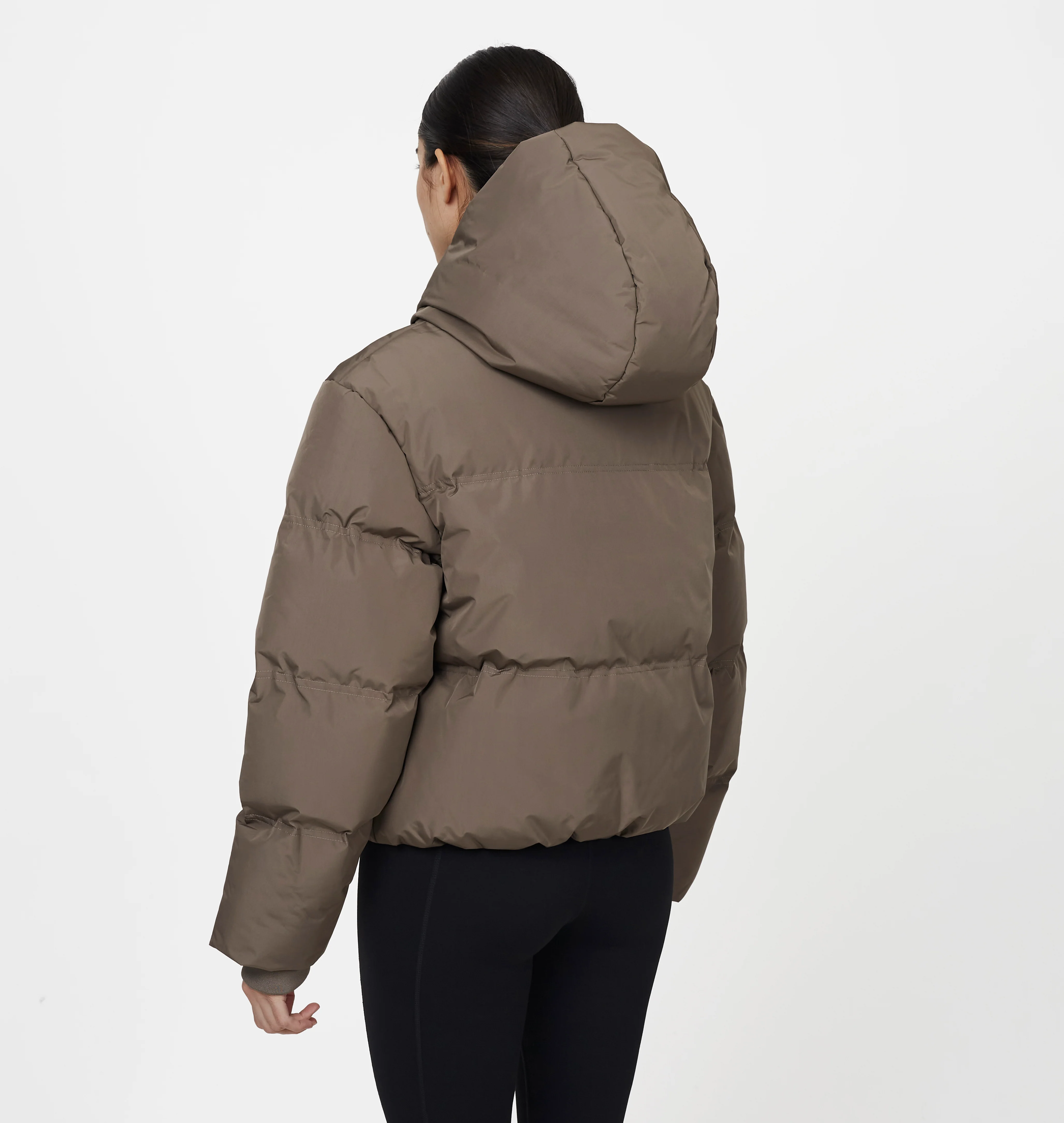Arctic Matte Taupe Puffer Jacket - Image 3