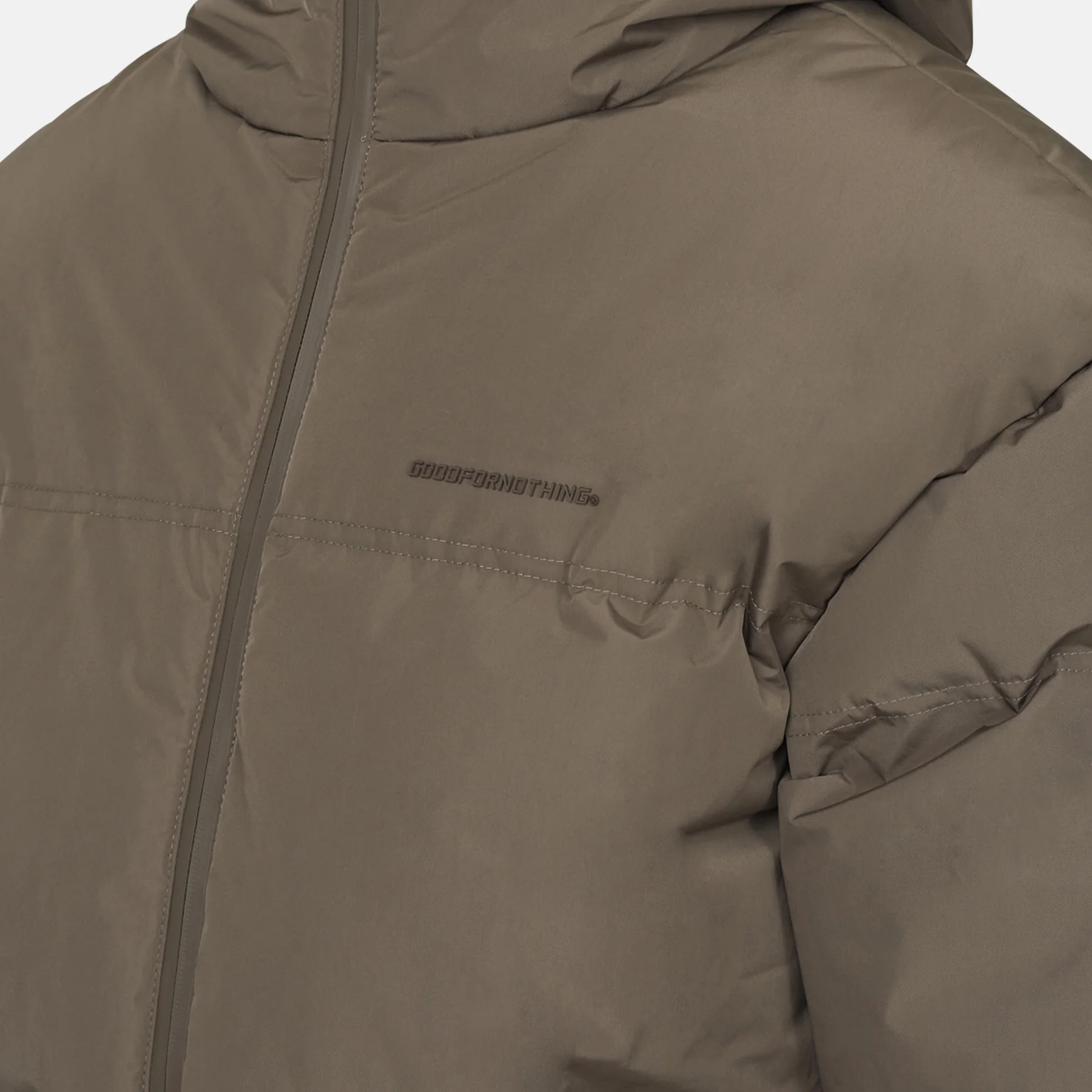 Arctic Matte Taupe Puffer Jacket - Image 4