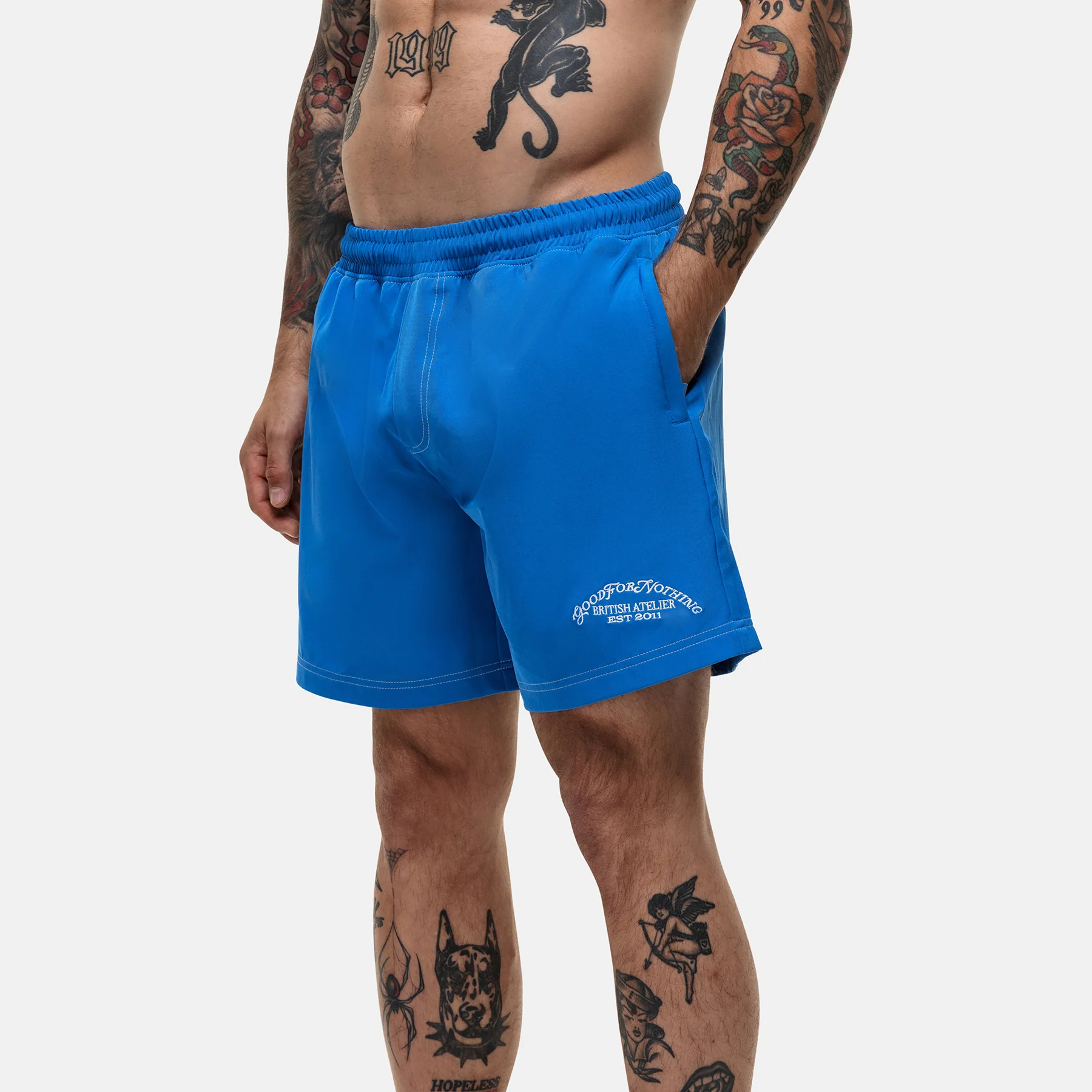 Atelier Blue Swim Shorts - Image 6