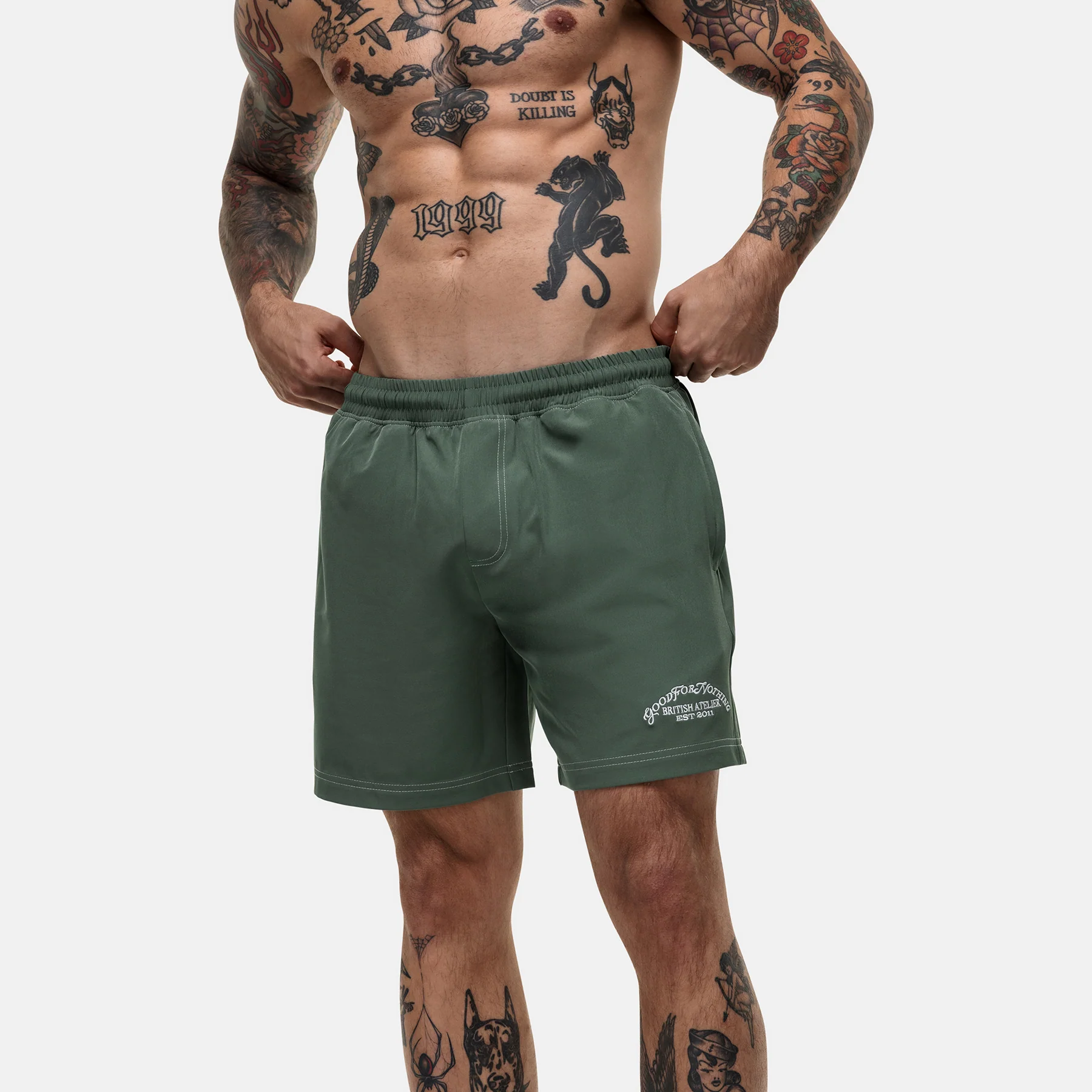 Atelier Green Swim Shorts - Image 6