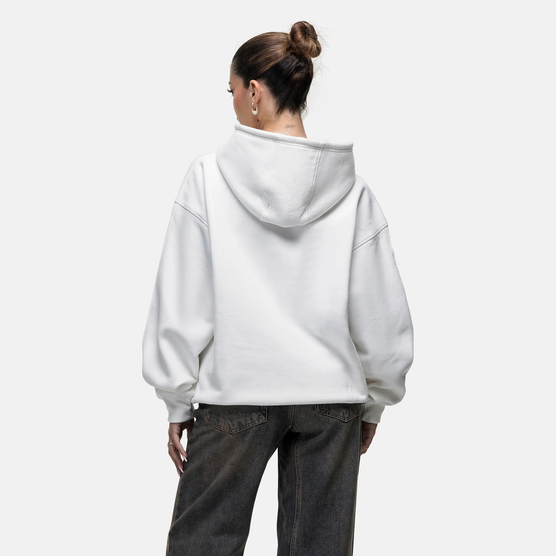 Washed Off White Blossom Hoodie - Image 3