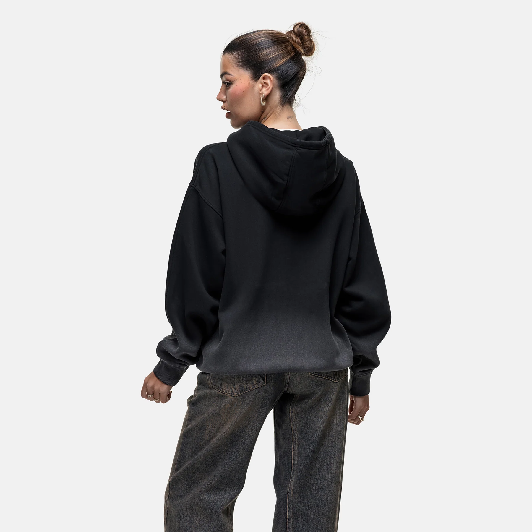 Sprayed Cali Black Zip Hoodie - Image 3
