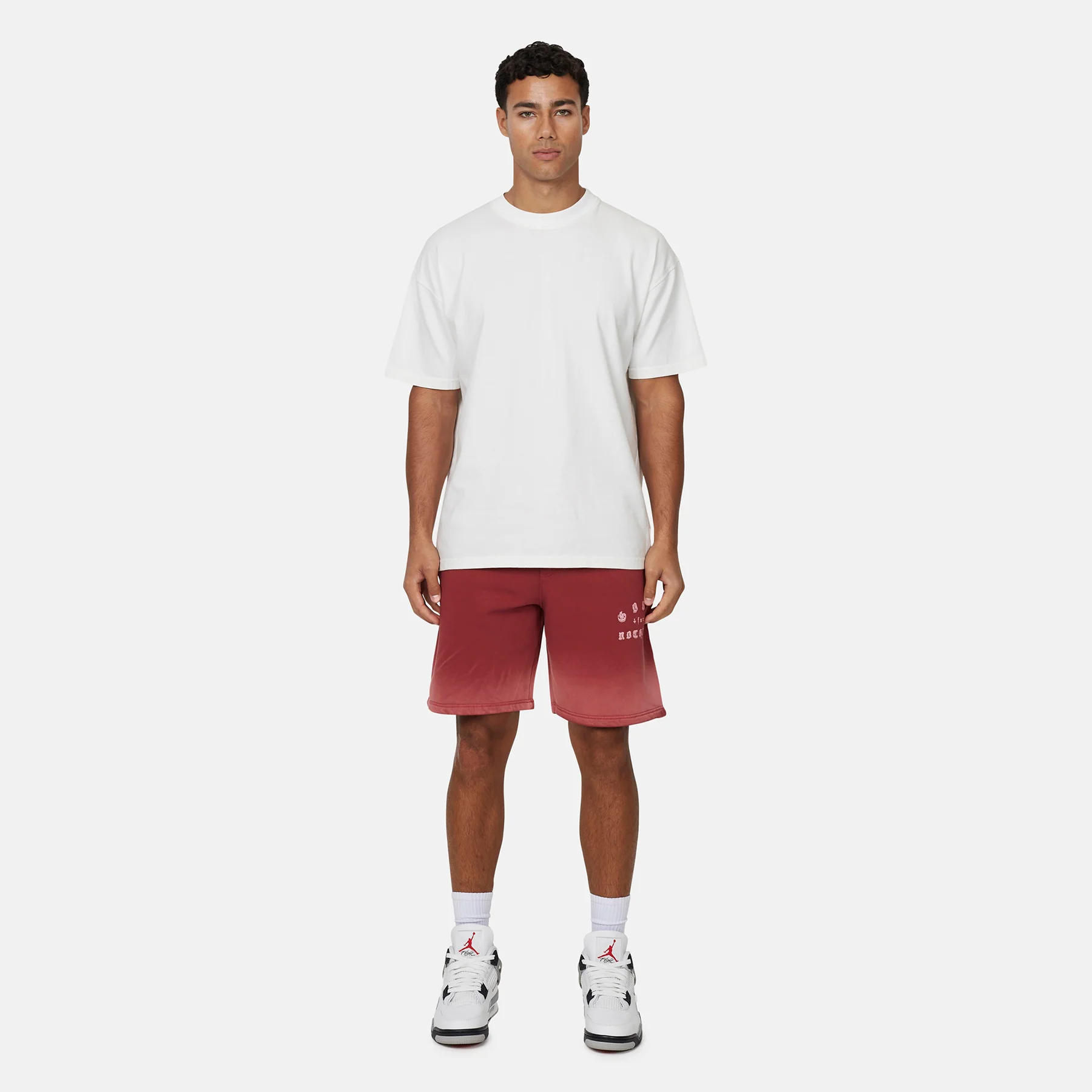California  Washed Red Shorts - Image 4