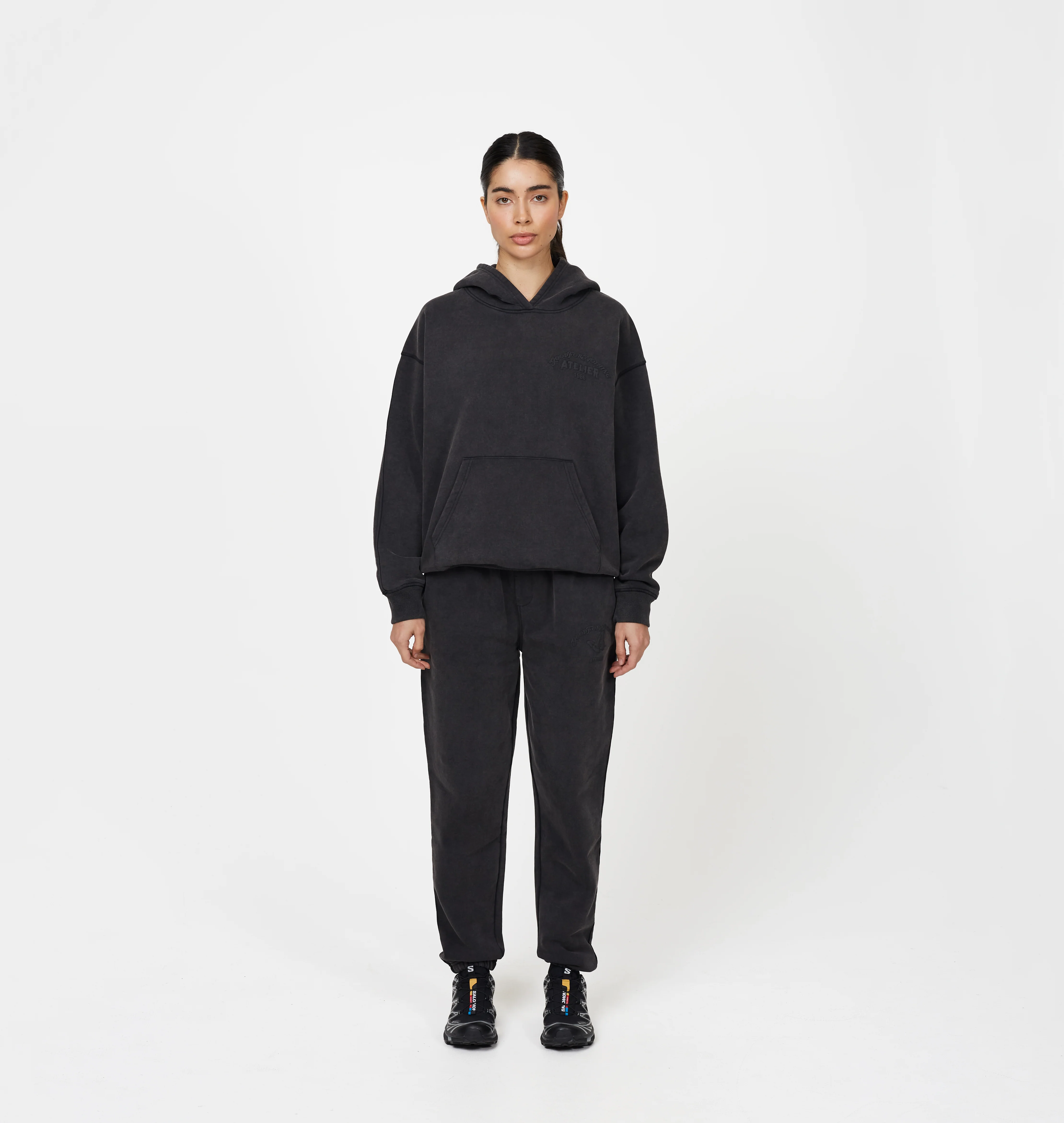 Float Butterfly Washed Black Sweatpants - Image 3