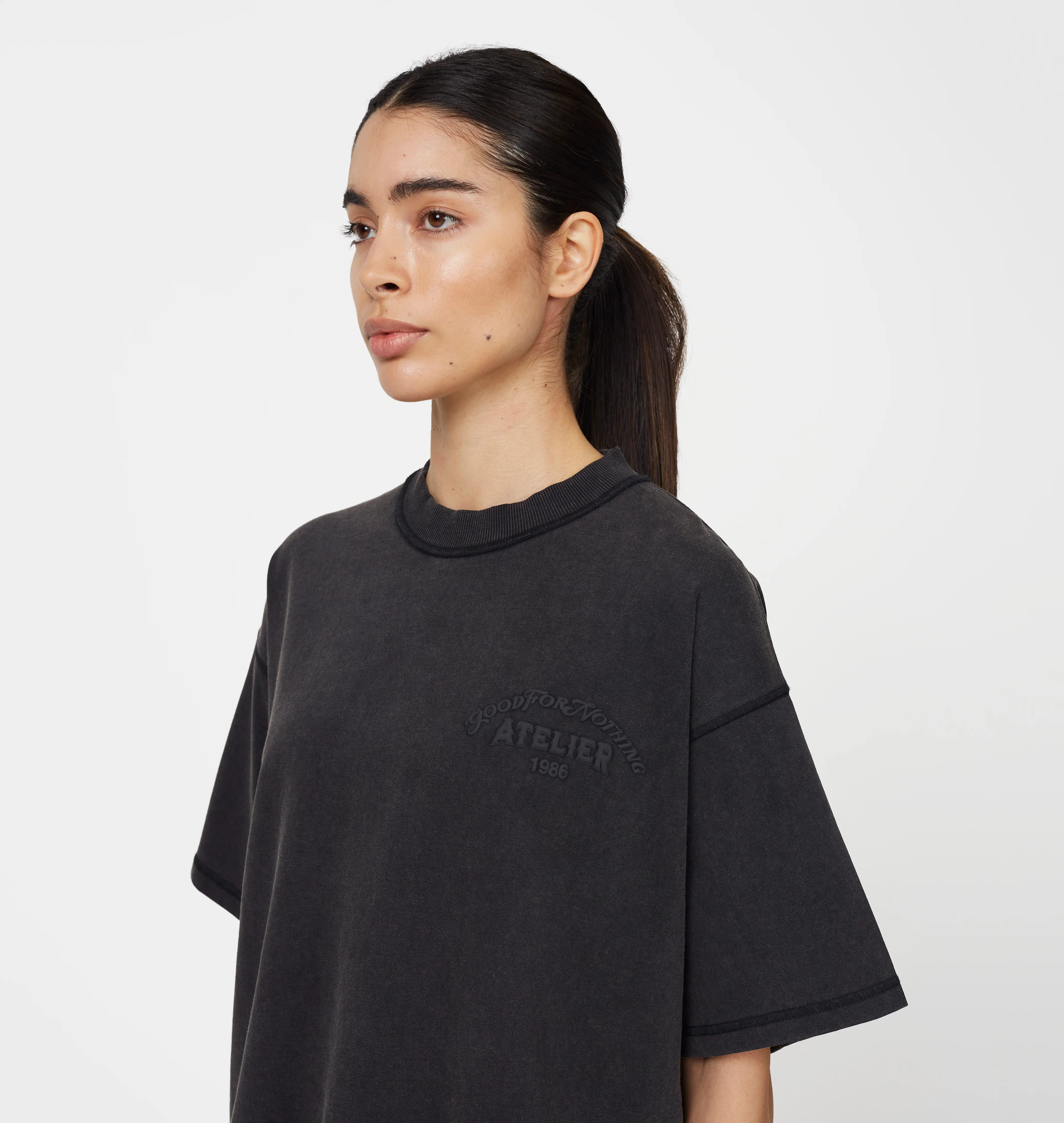 Float Butterfly Washed Black T-shirt - Image 3