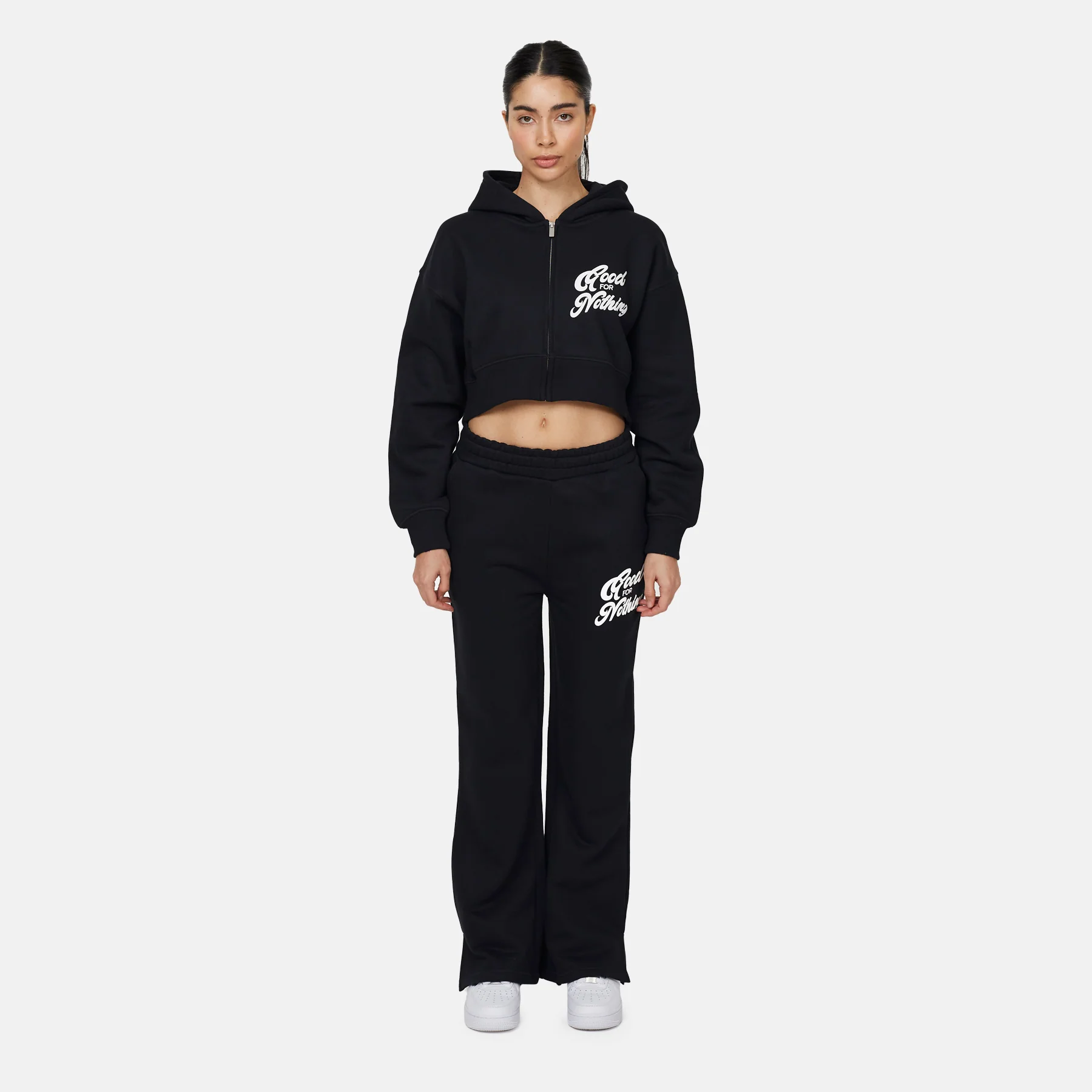 Authentic Black Zip Hoodie - Image 3