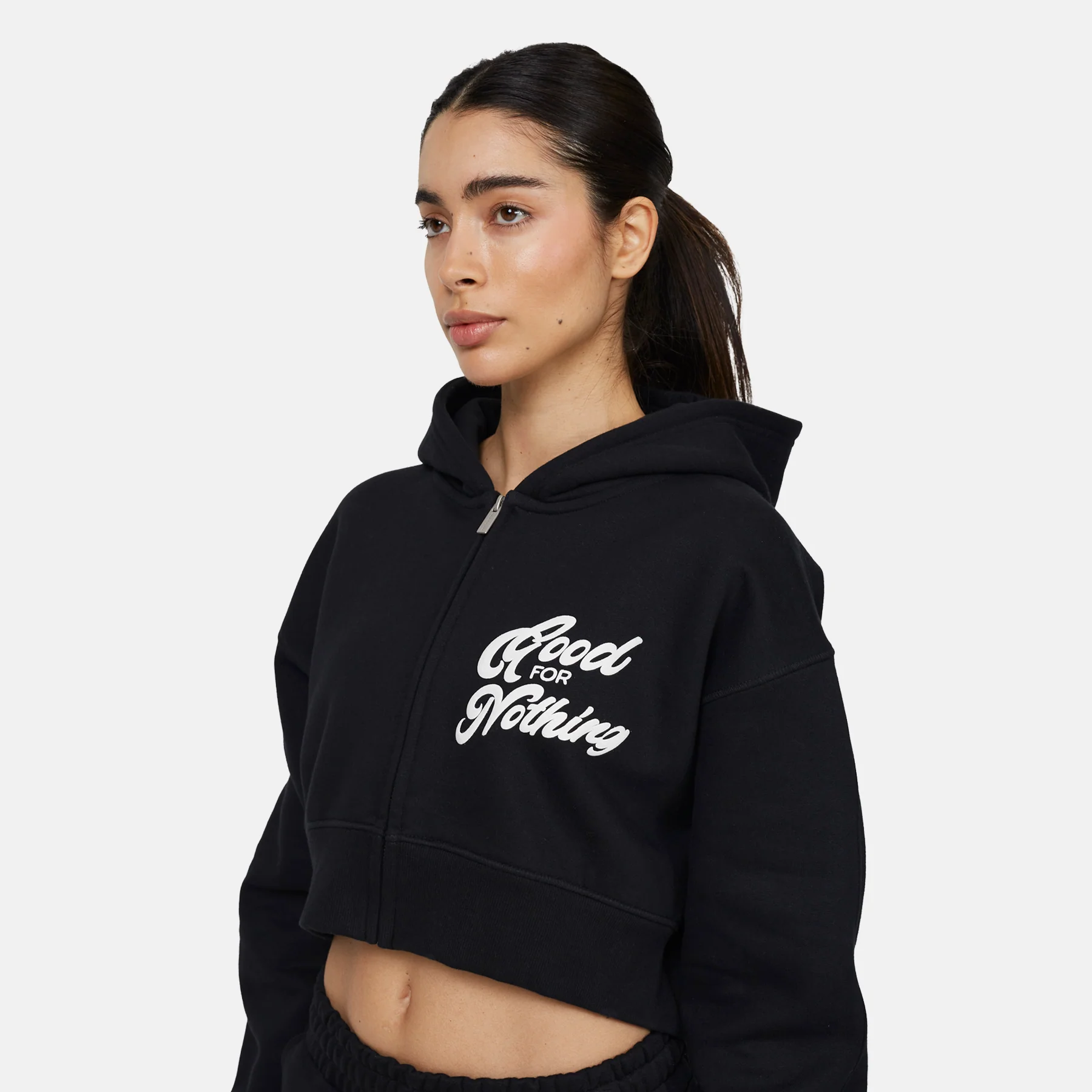 Authentic Black Zip Hoodie - Image 4