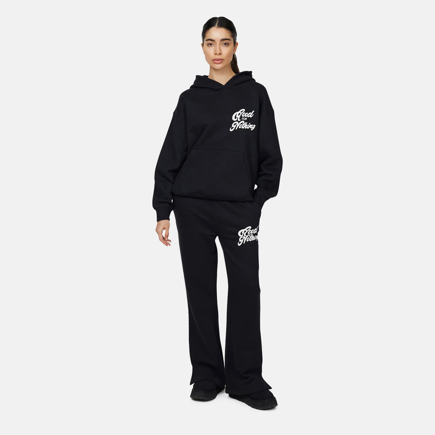 Authentic Black Hoodie - Image 3