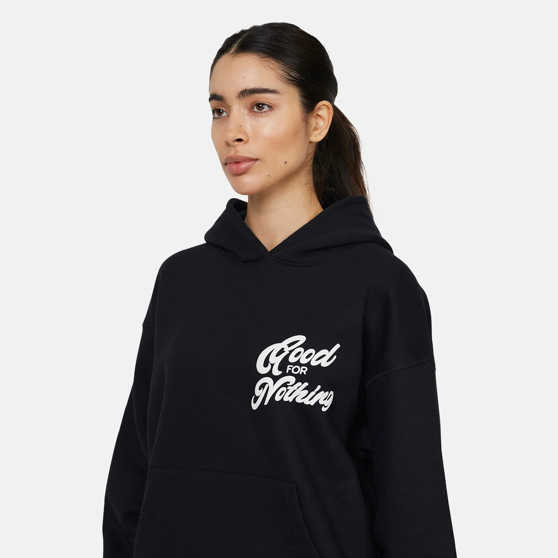 Authentic Black Hoodie - Image 4