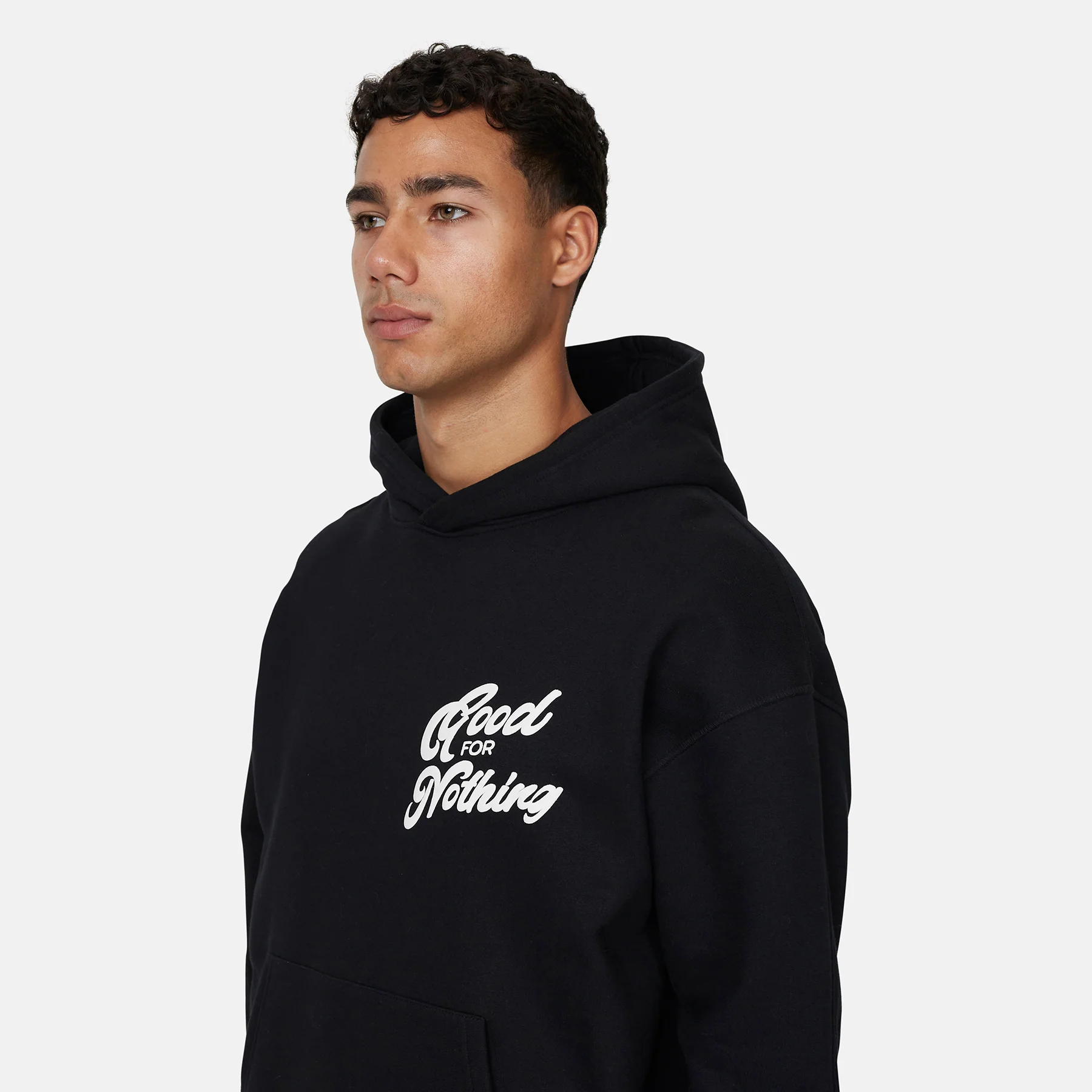 Authentic Black Hoodie - Image 3