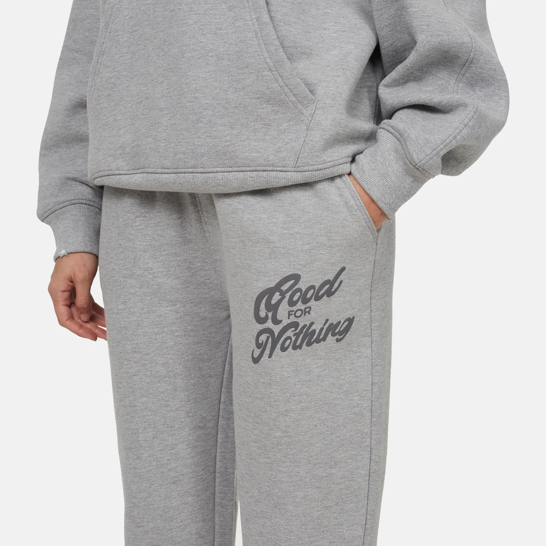 Authentic Grey Marl Sweatpant - Image 4