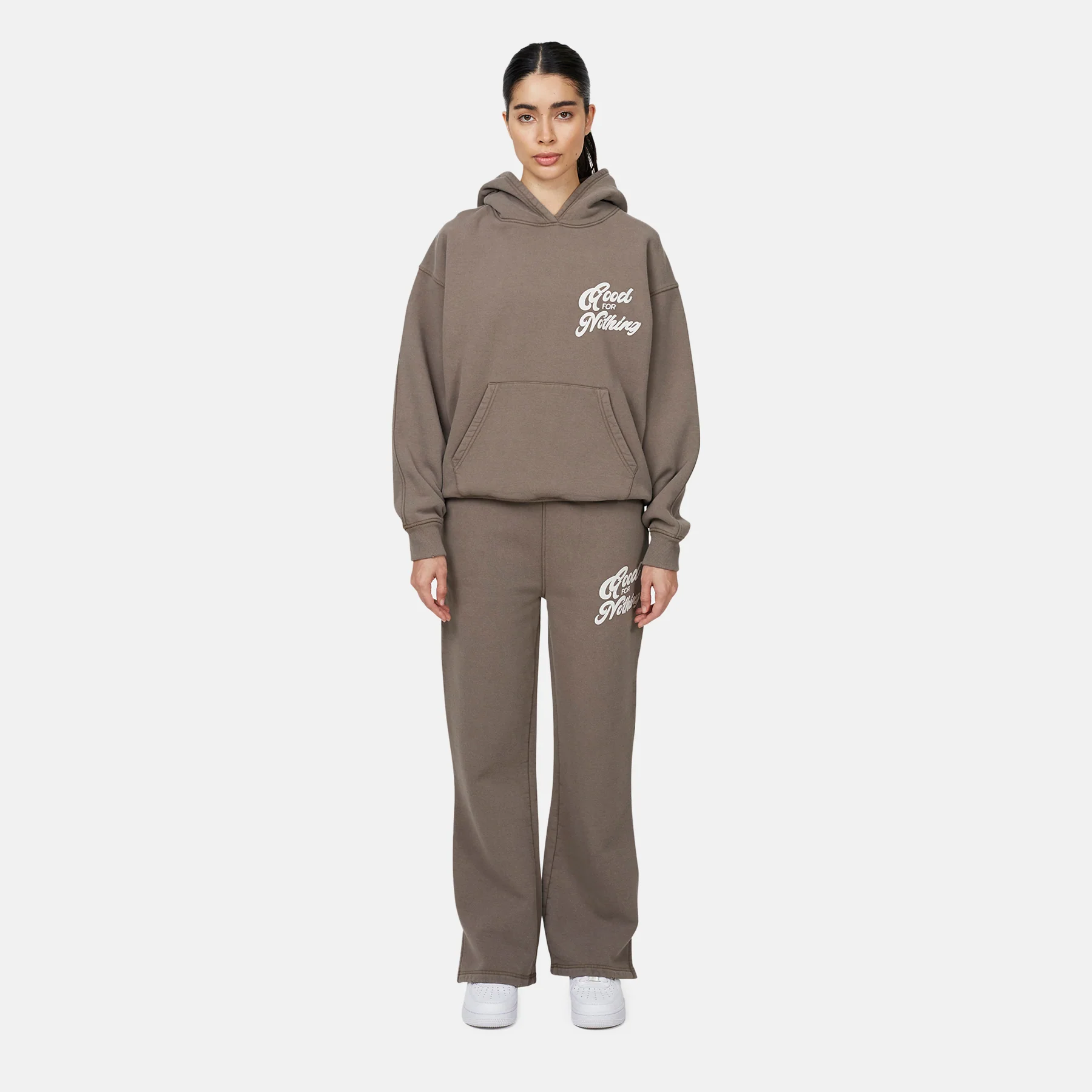 Authentic Taupe Hoodie - Image 2