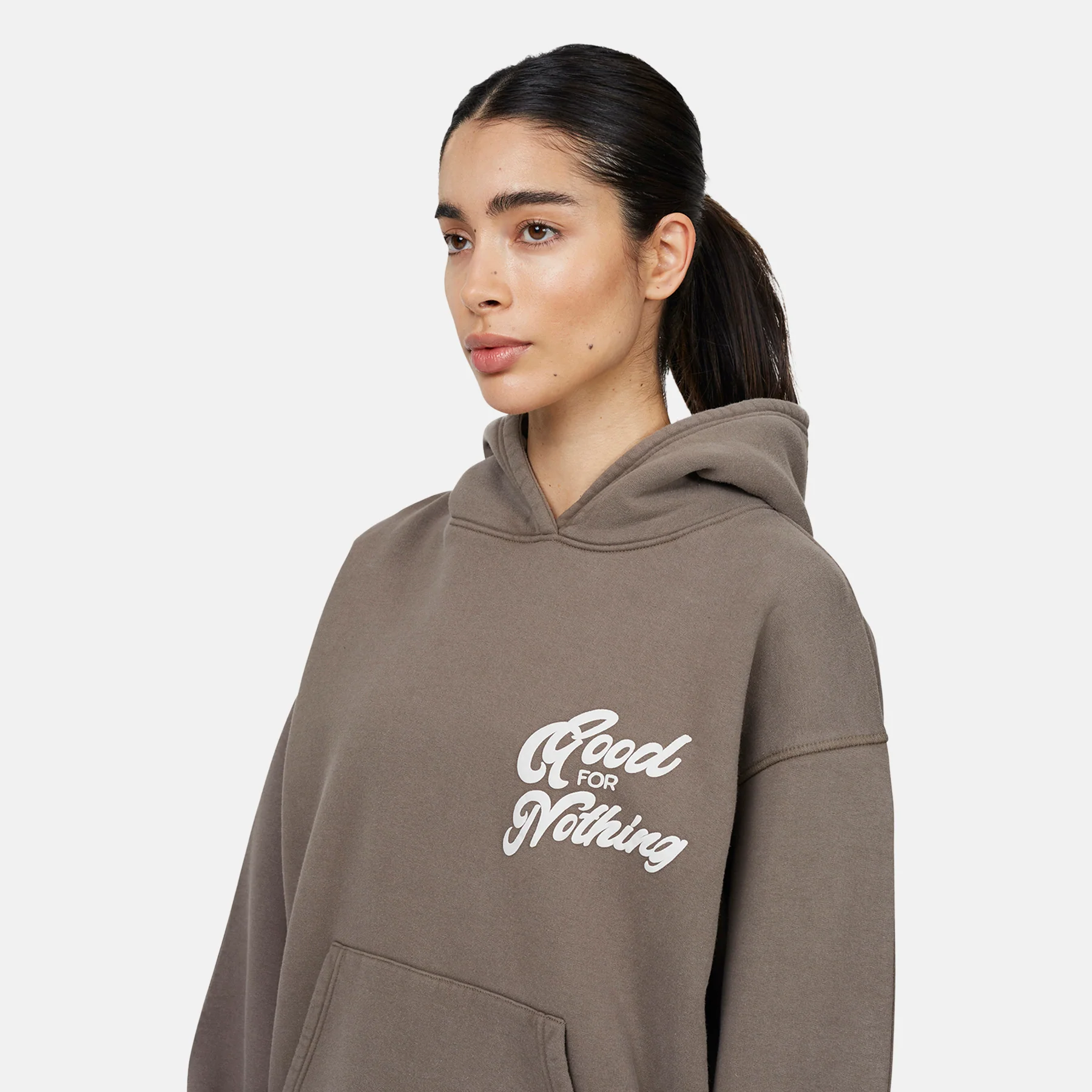 Authentic Taupe Hoodie - Image 3
