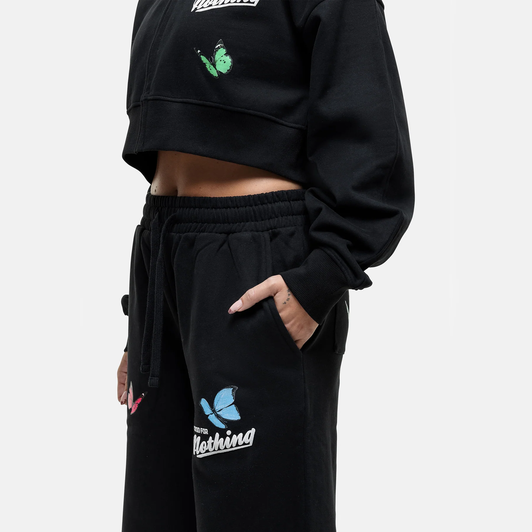 Flight Washed Black Baggy Jogger - Image 3