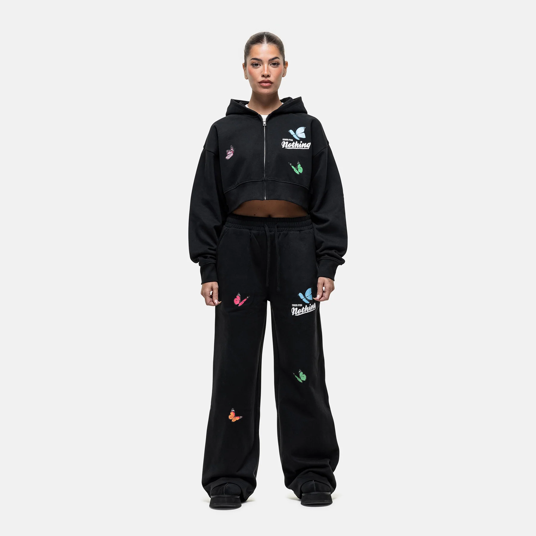 Flight Washed Black Baggy Jogger - Image 4
