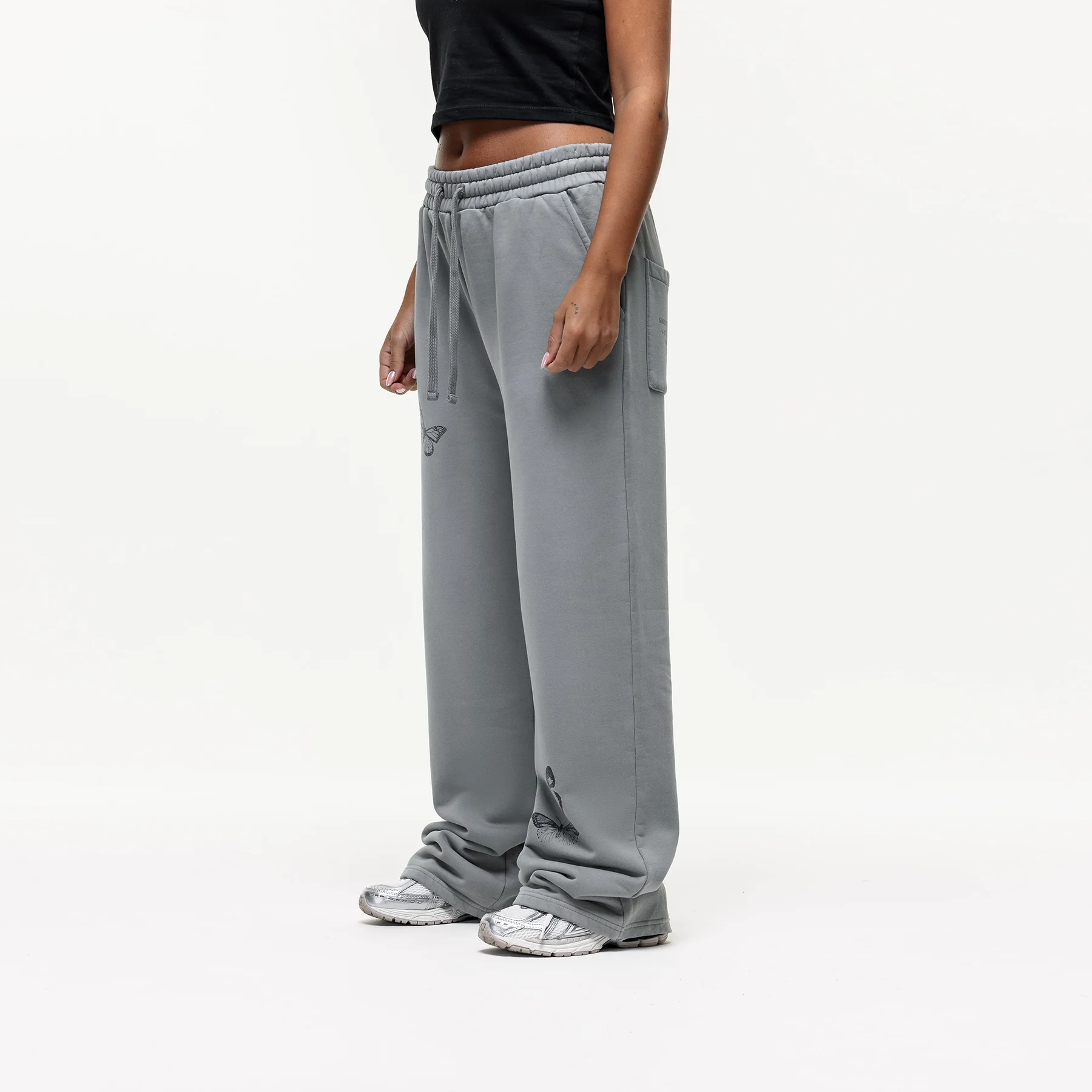 Butterfly Fade Grey Sweatpants - Image 2