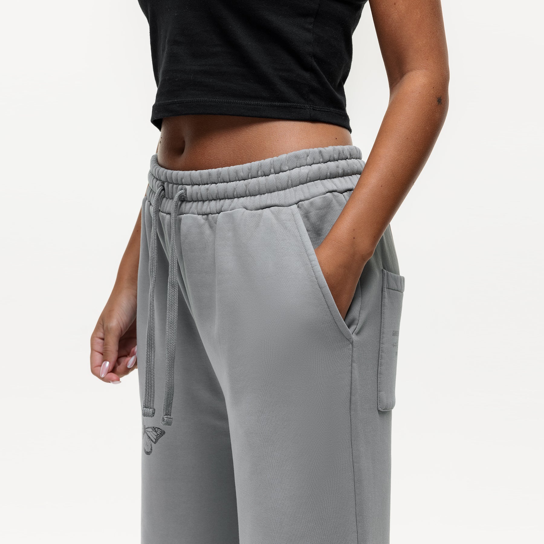 Butterfly Fade Grey Sweatpants - Image 4