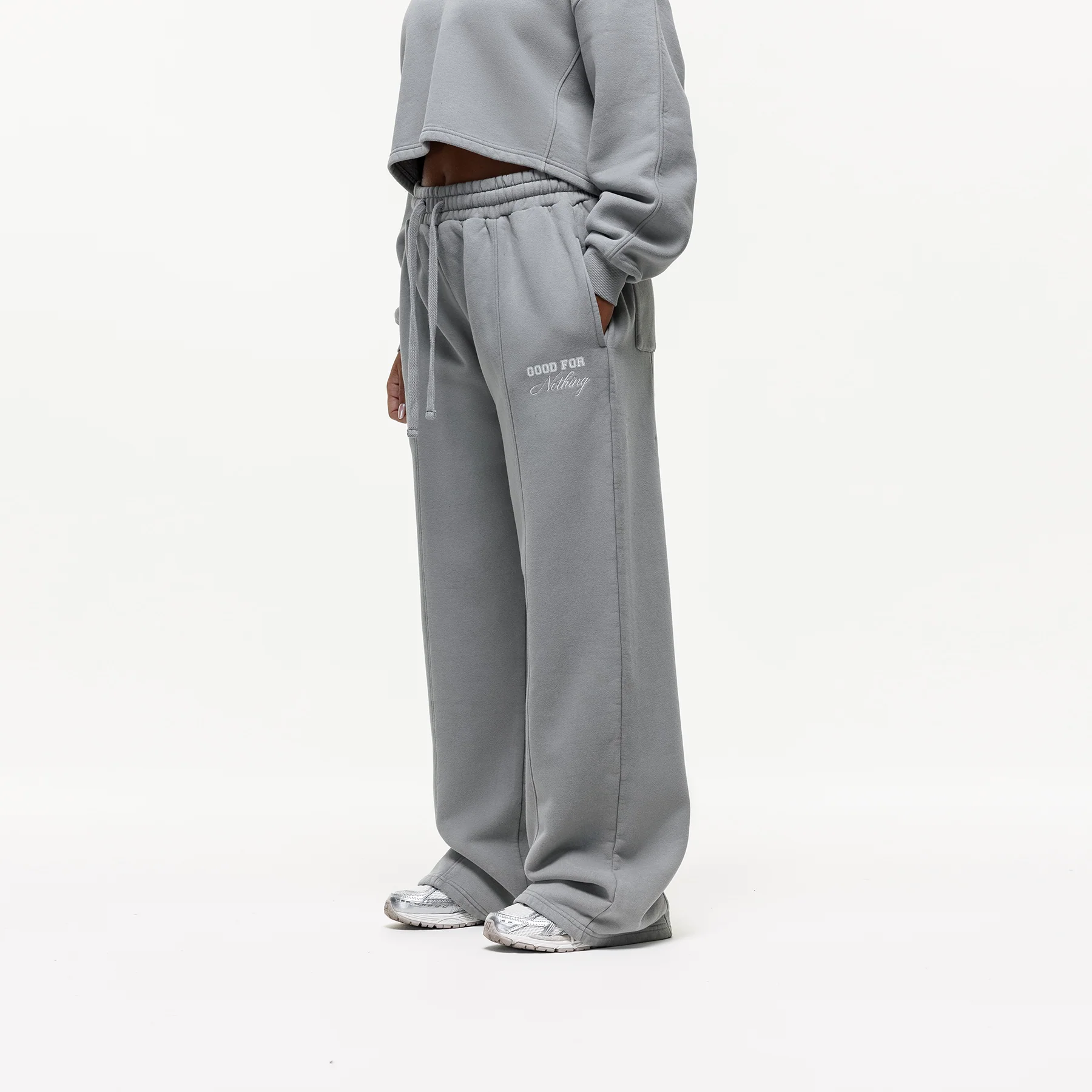 Slouch Grey Baggy Sweatpant - Image 2
