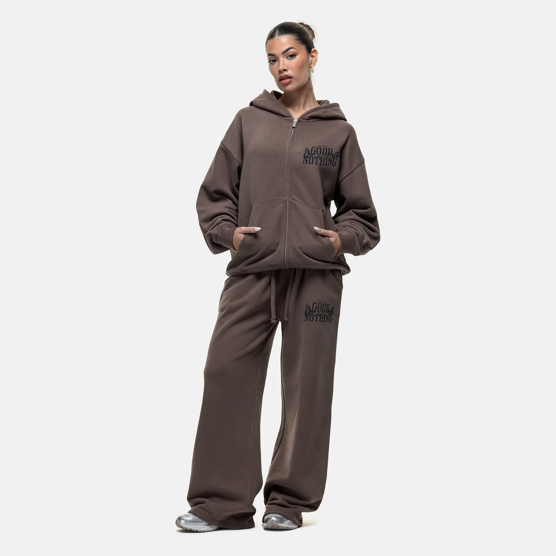 Dakota Butterfly Taupe Sweatpants - Image 4
