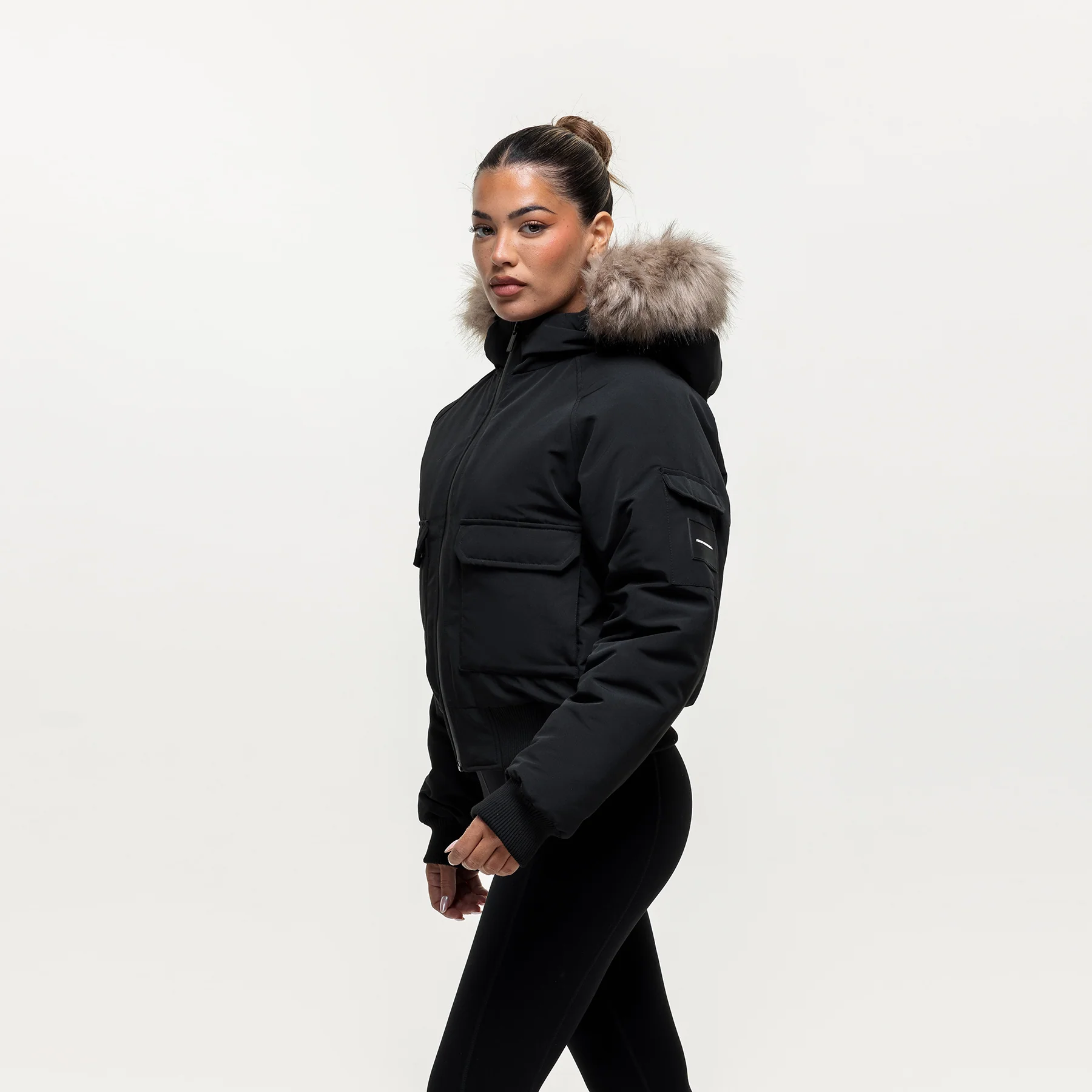 Fortitude Black Parka Bomber - Image 3