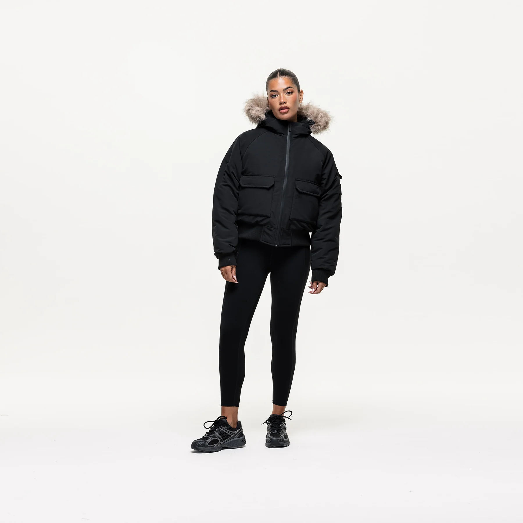Fortitude Black Parka Bomber - Image 5
