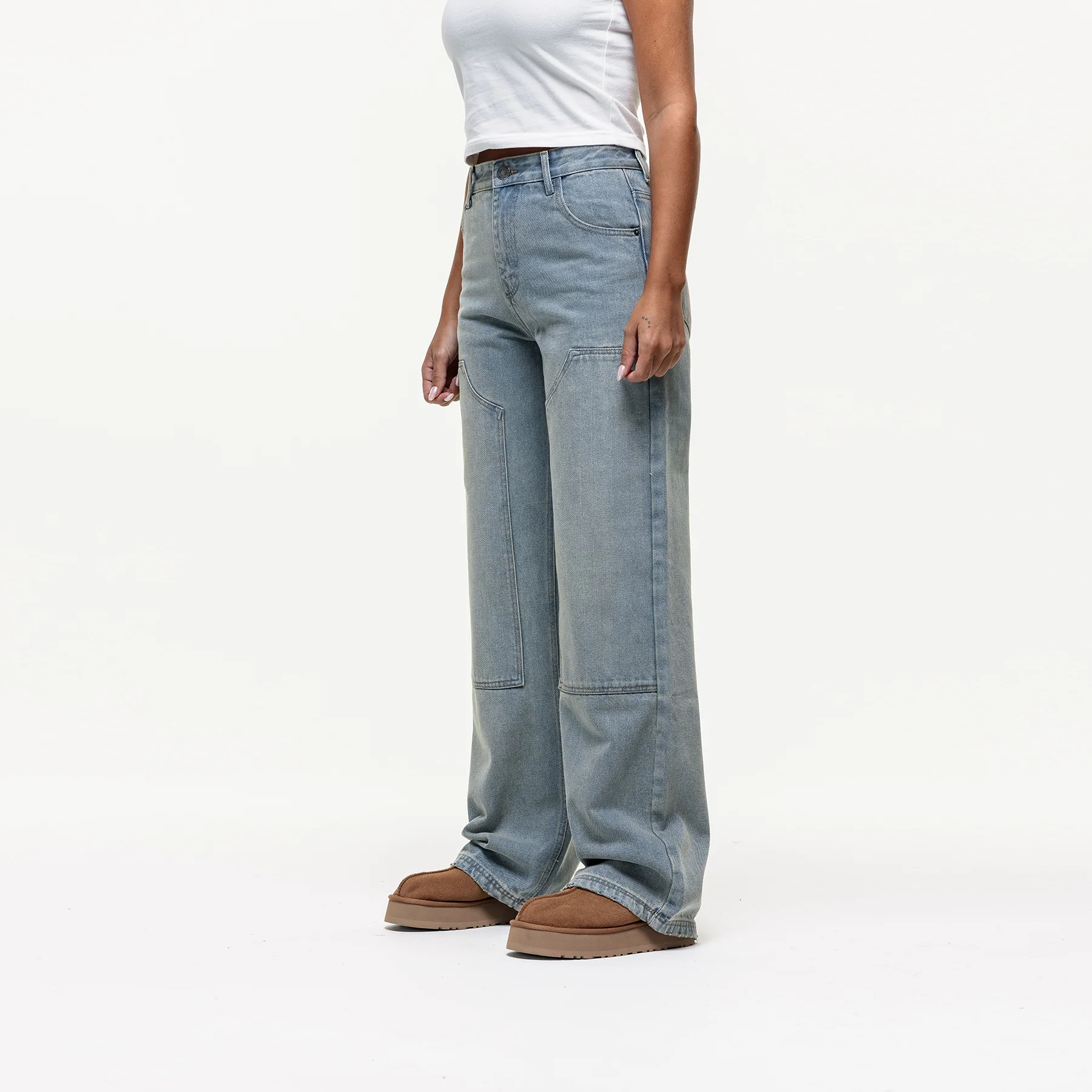 Heavy Carpenter Light Blue Denim Jeans - Image 2