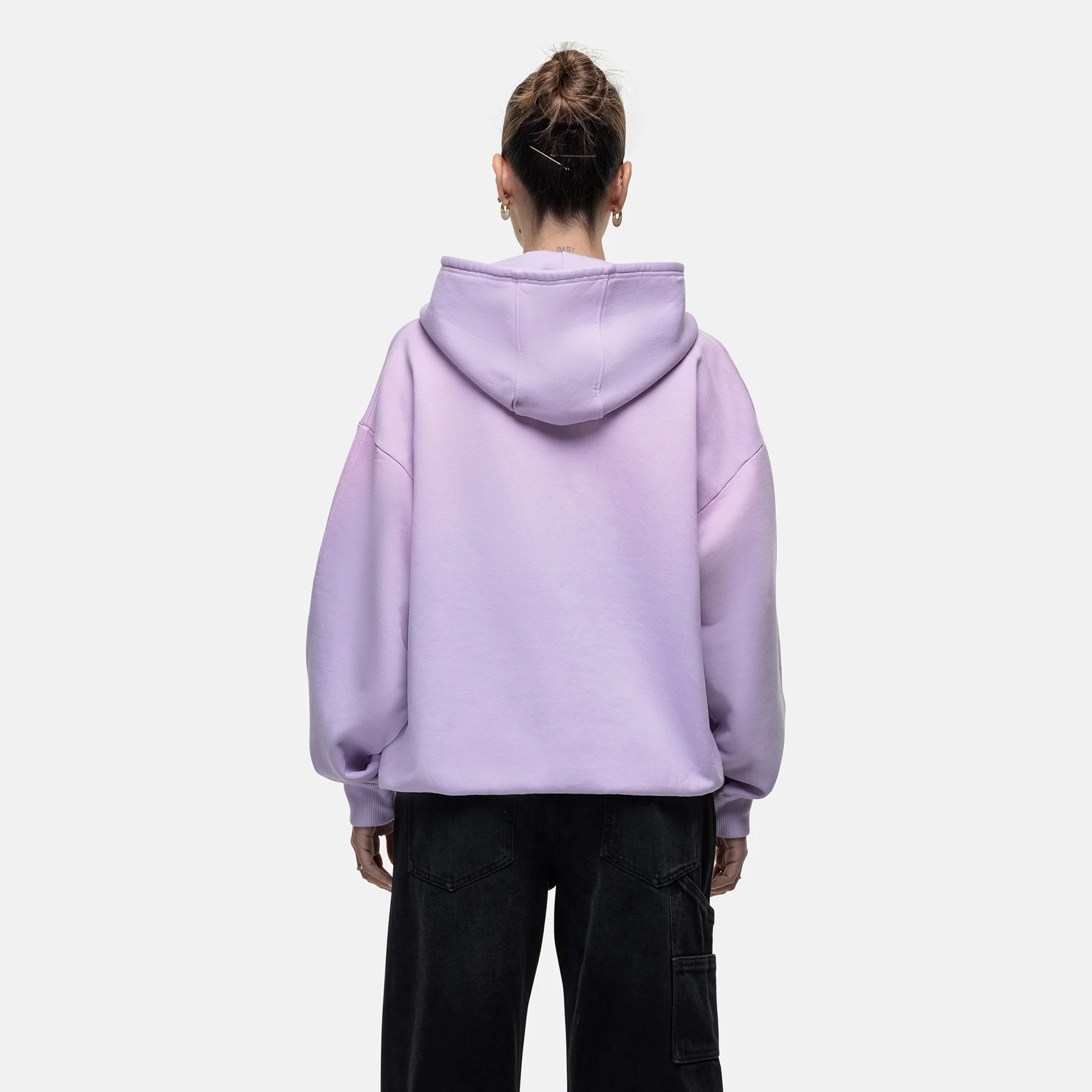 Vintage 1986 Faded Lilac Hoodie - Image 2