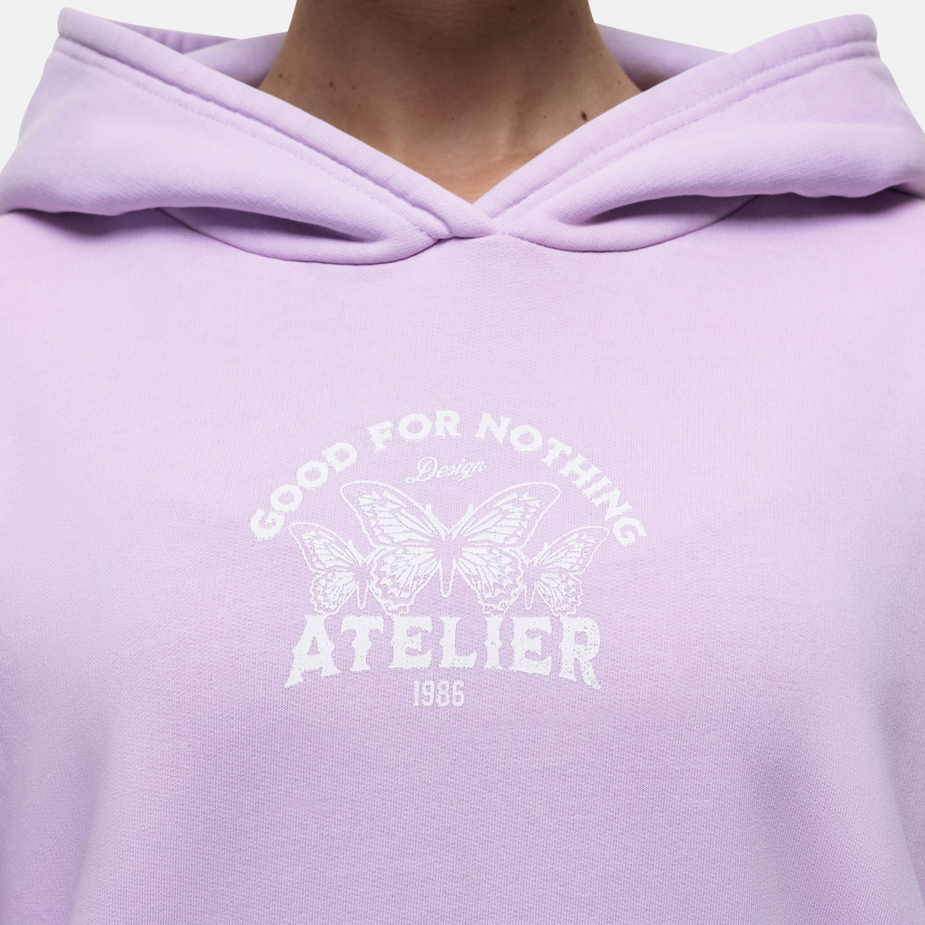 Vintage 1986 Faded Lilac Hoodie - Image 3
