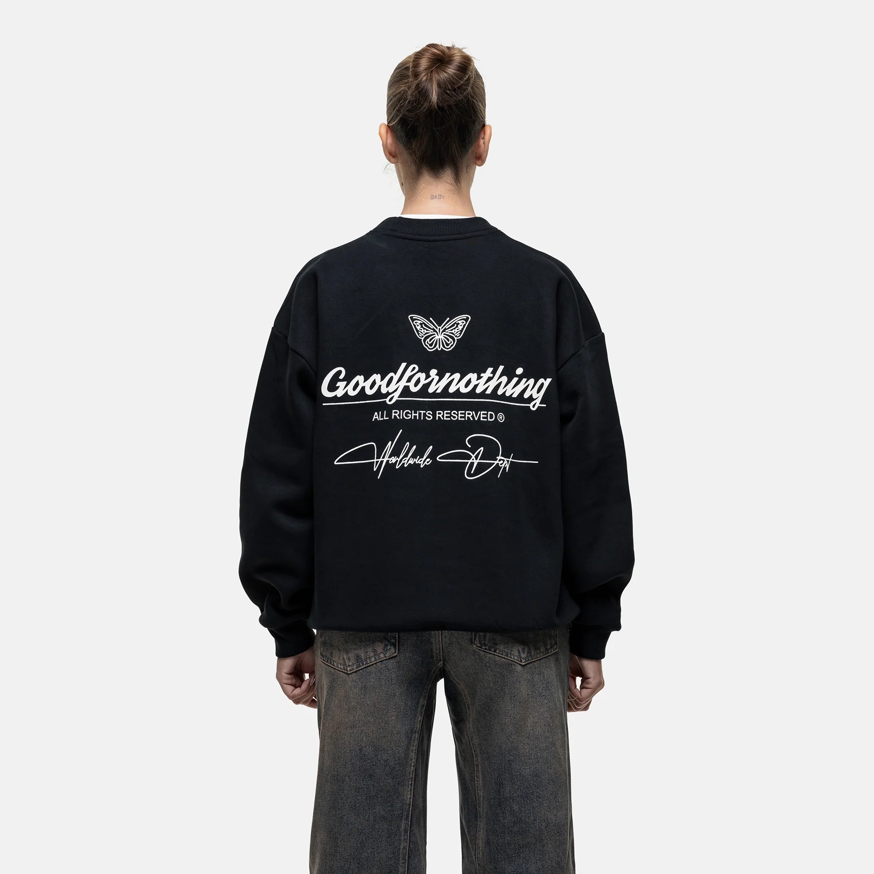 Cult Black Sweatshirt - Image 2