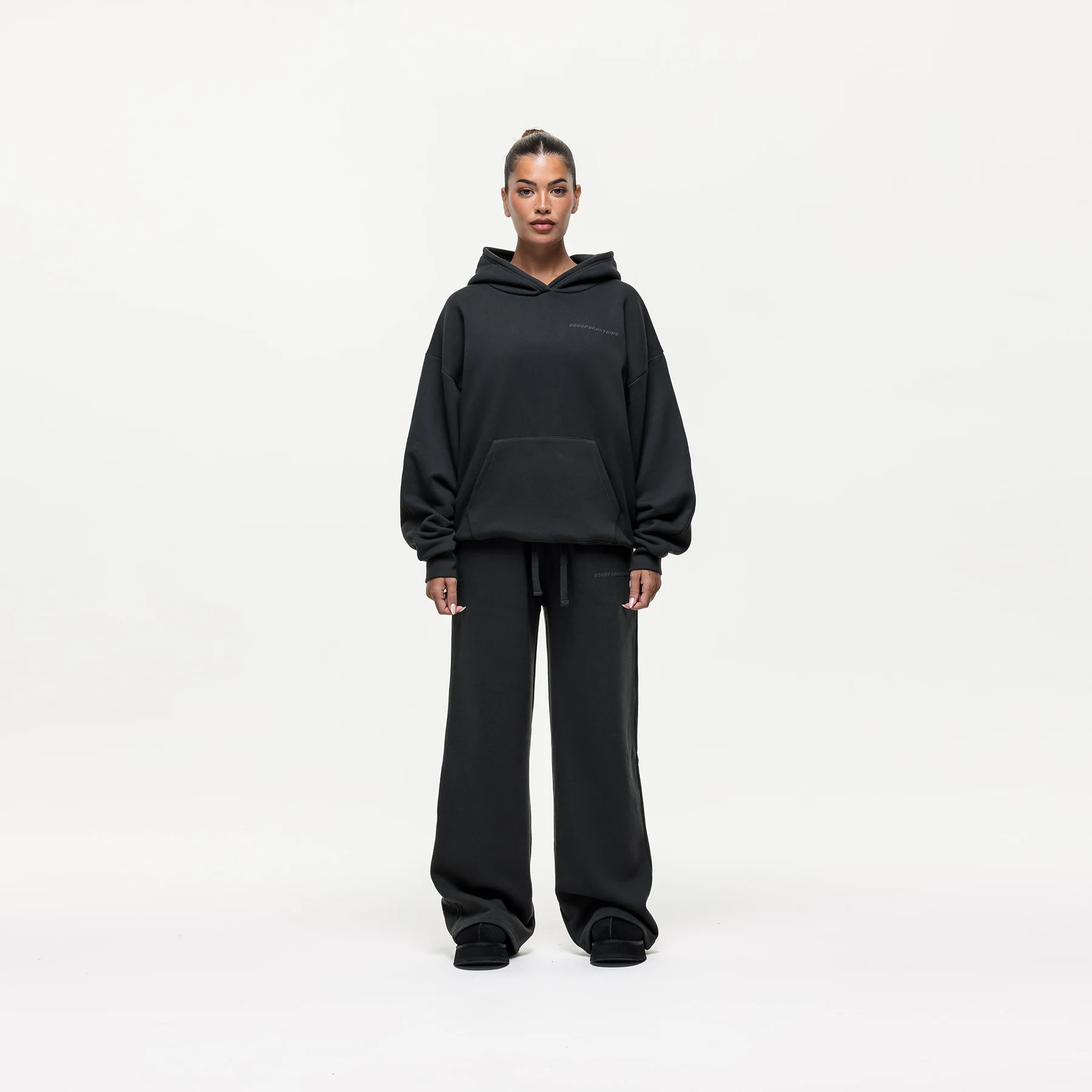 Vintage Onyx Black Hoodie - Image 3
