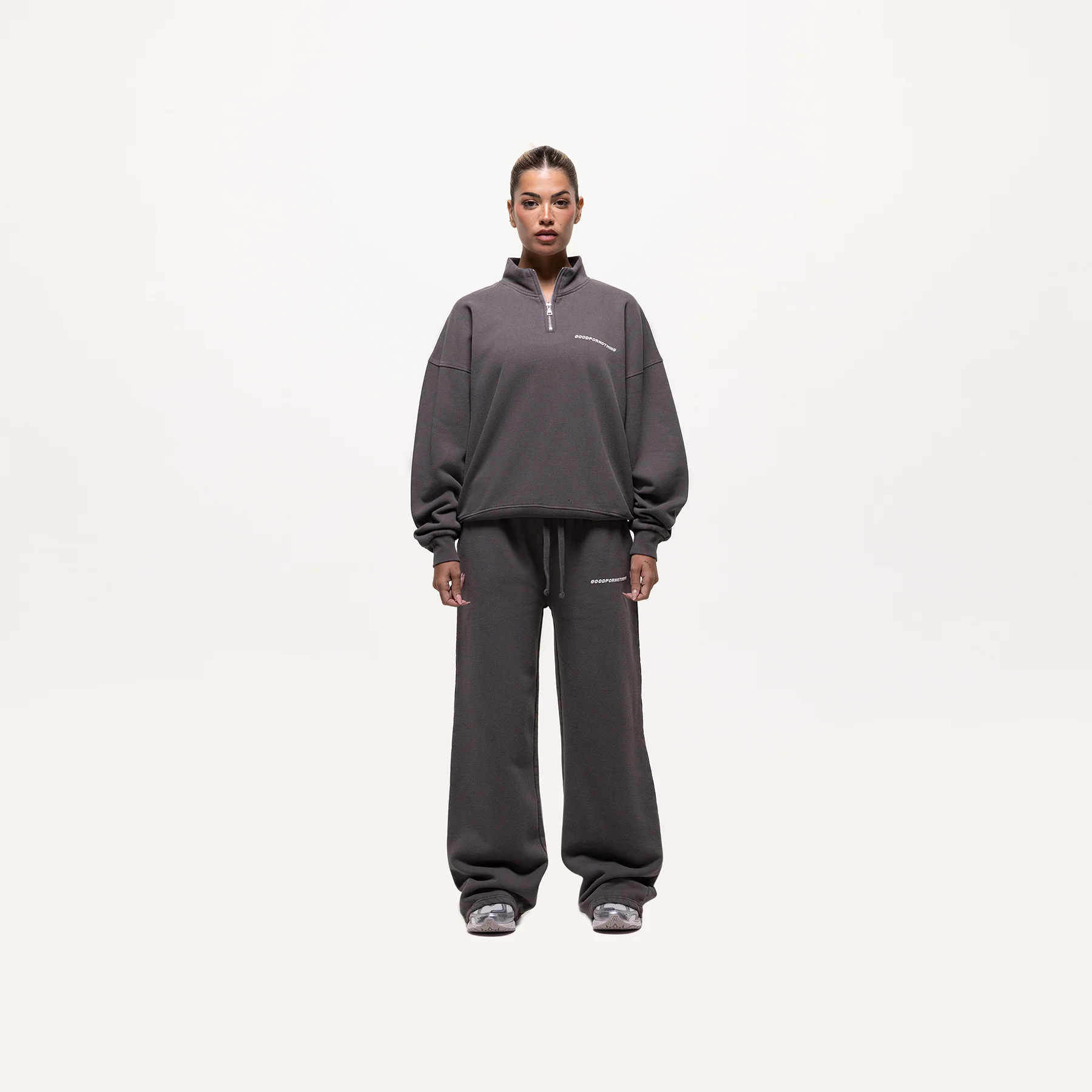 Gunmetal Grey Quarter Zip Sweatshirt - Image 4