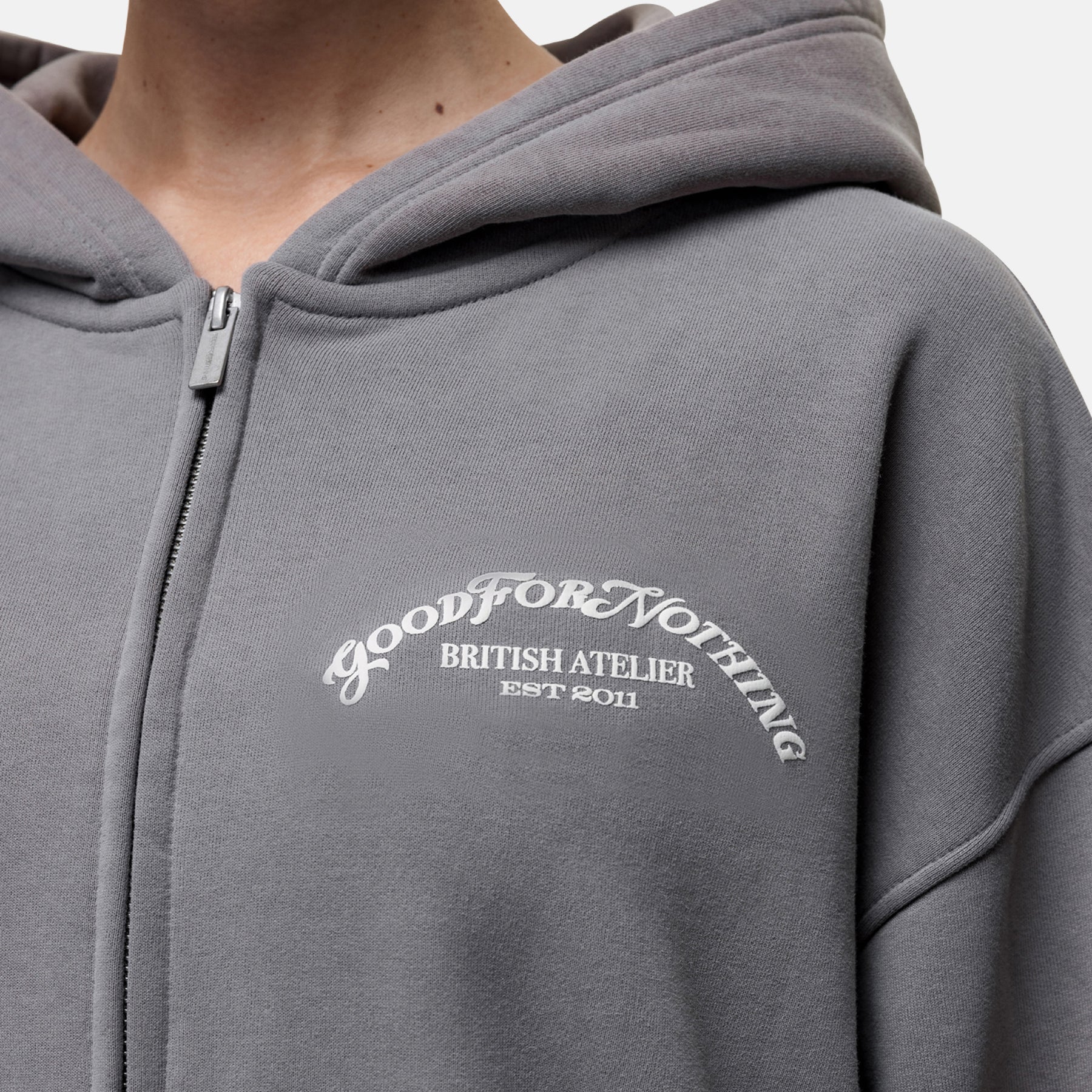 Liberty Washed Grey Hoodie - Image 3