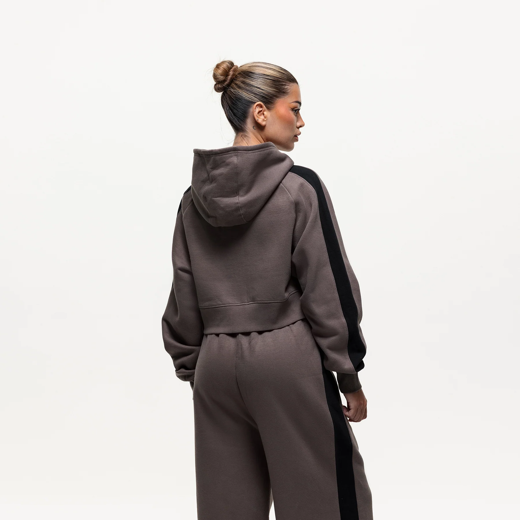 Vintage Track Taupe Zip Hoodie (Final Sale) - Image 2