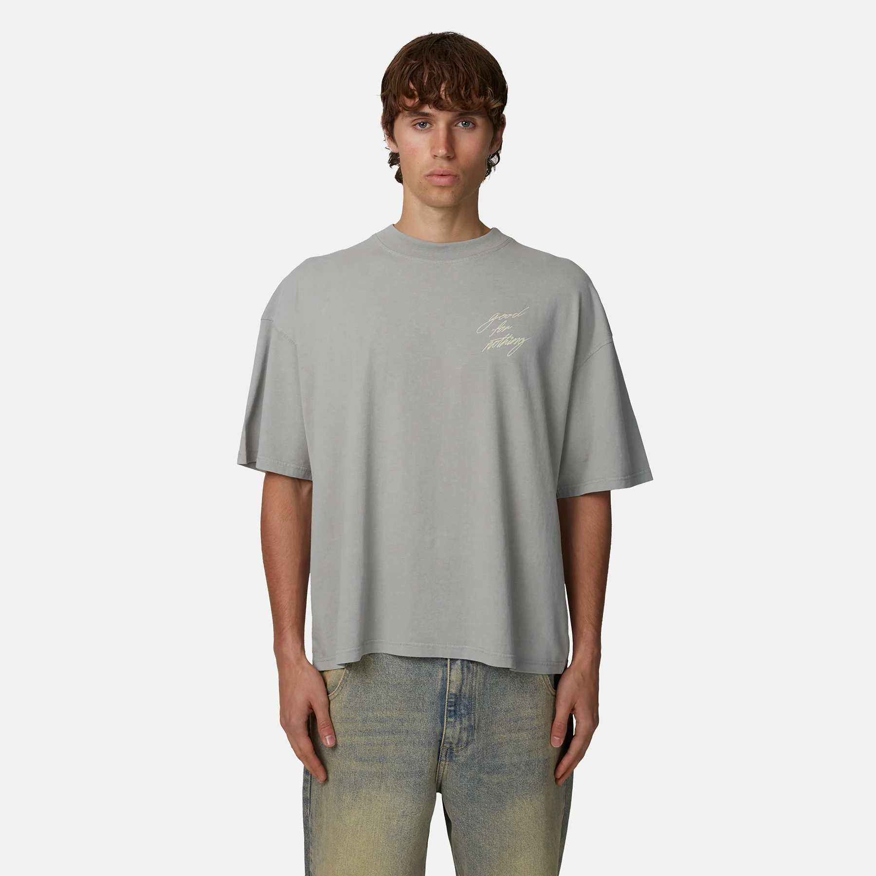 Fragment Butterfly Washed Grey T-shirt - Image 2