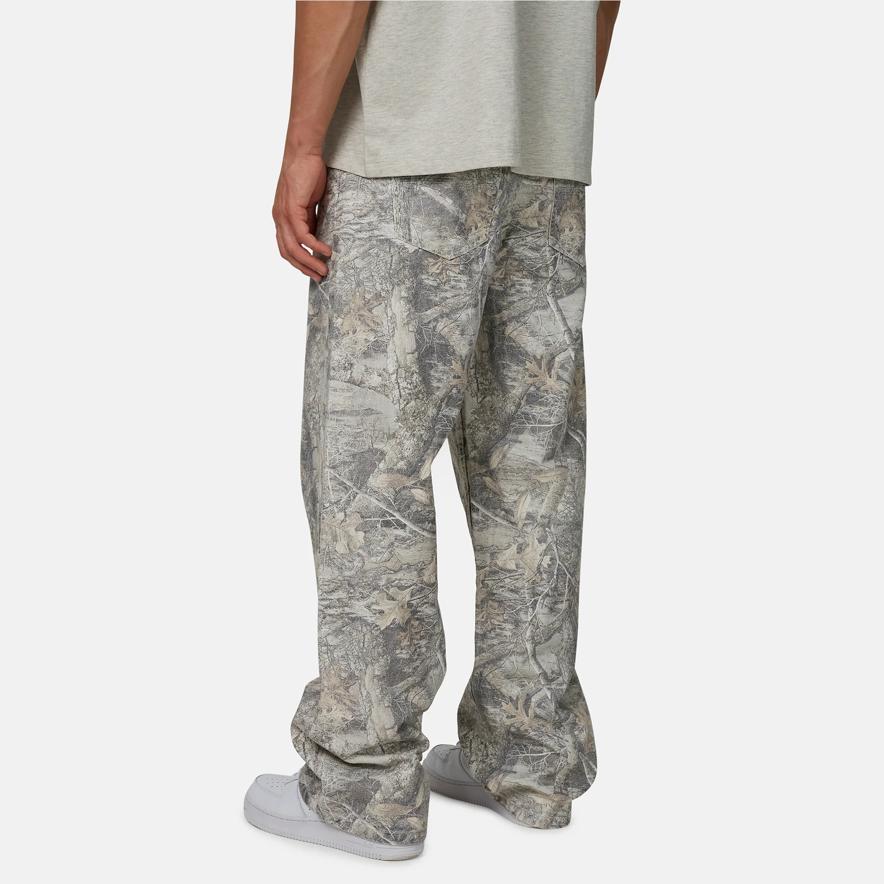 Woodland Camo Cream Denim Jeans - Image 4