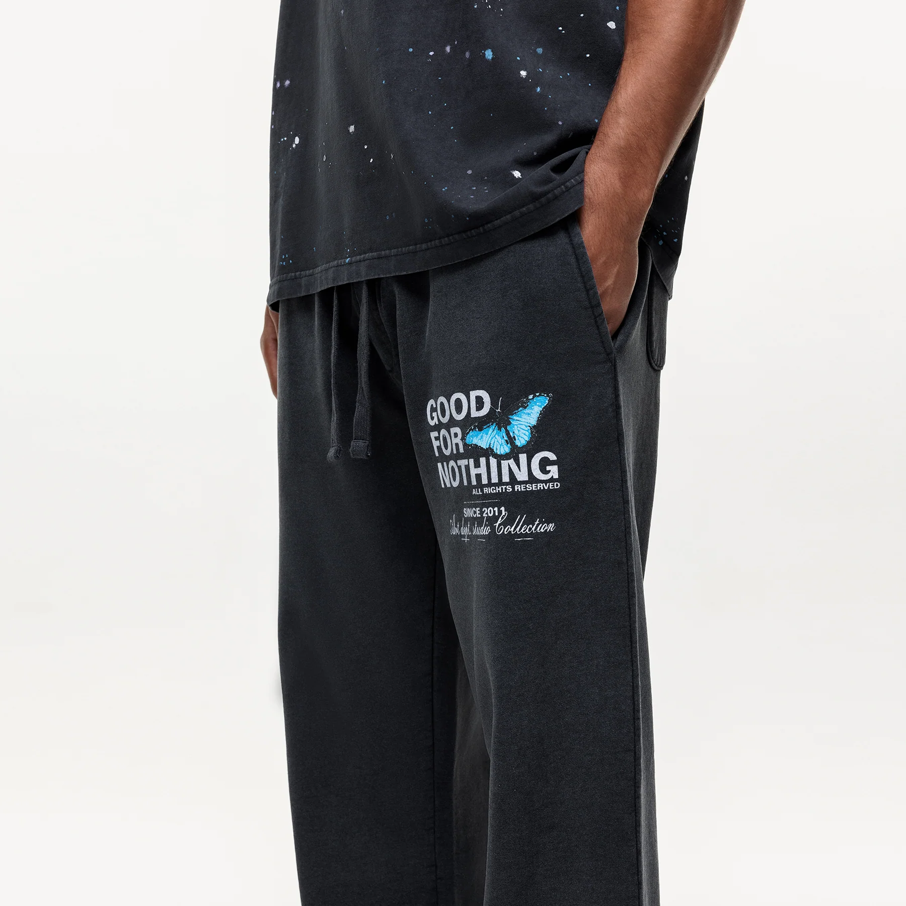 Studio Butterfly Washed Sweatpants - Image 4