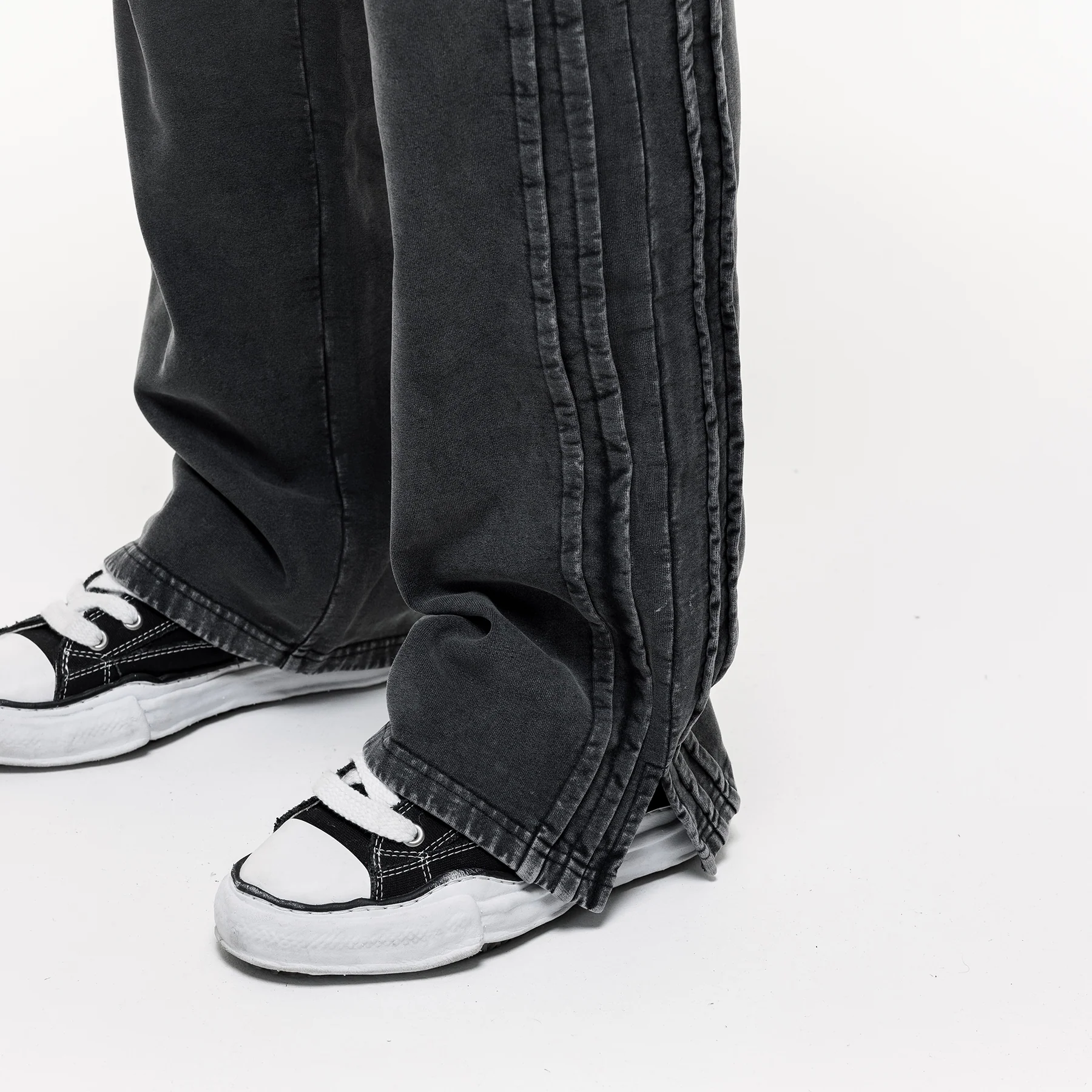 Partial Washed Grey Sweatpants - Image 5