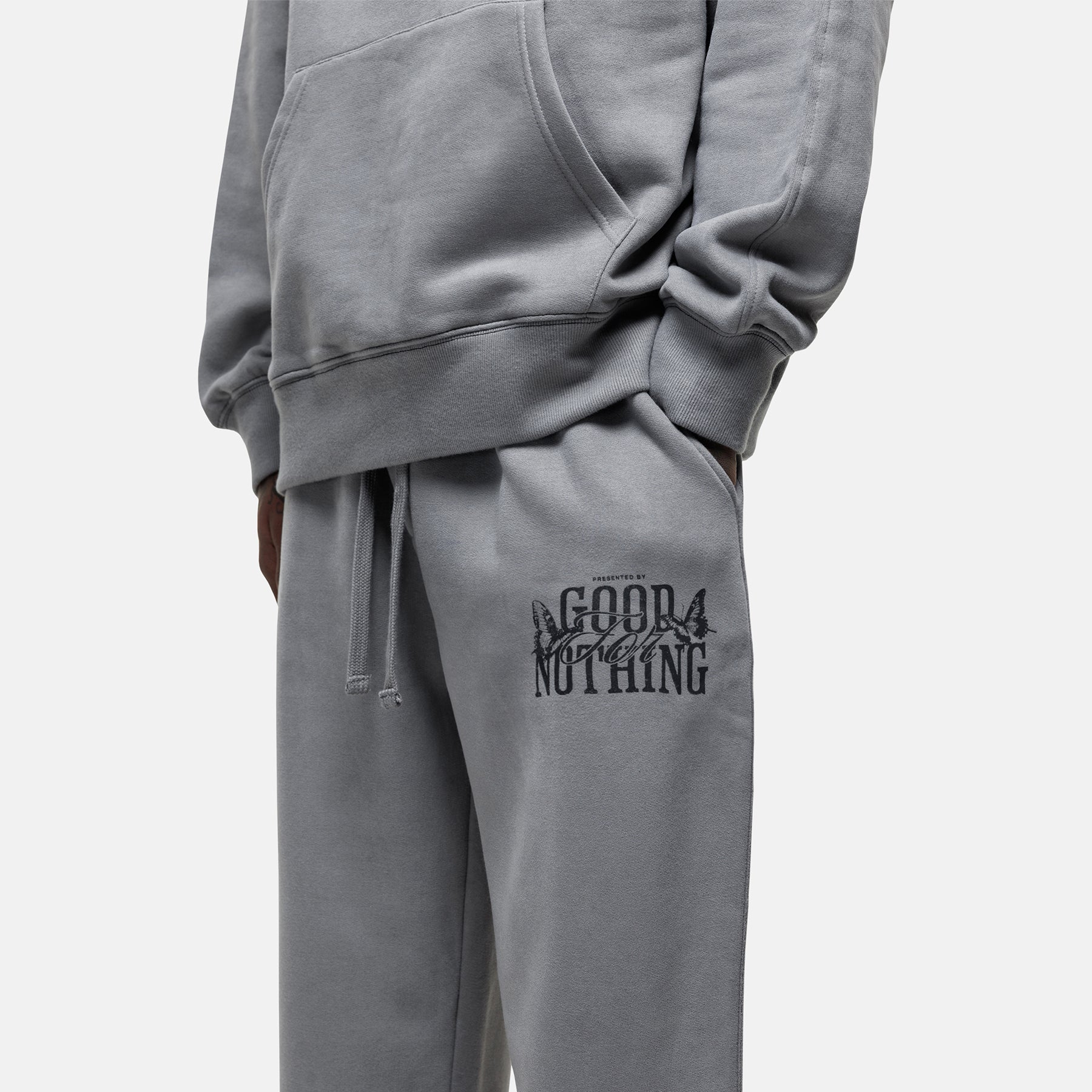 Dakota Butterfly Grey Sweatpants - Image 3