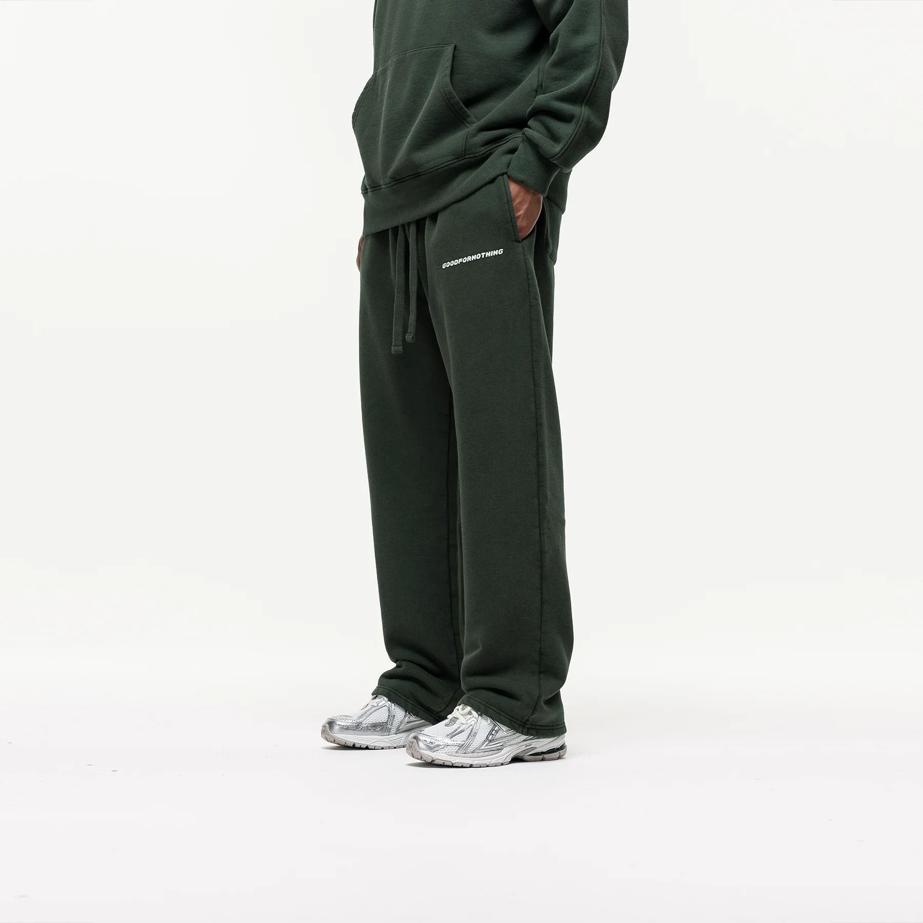 Vintage Washed Green Sweatpants - Image 3